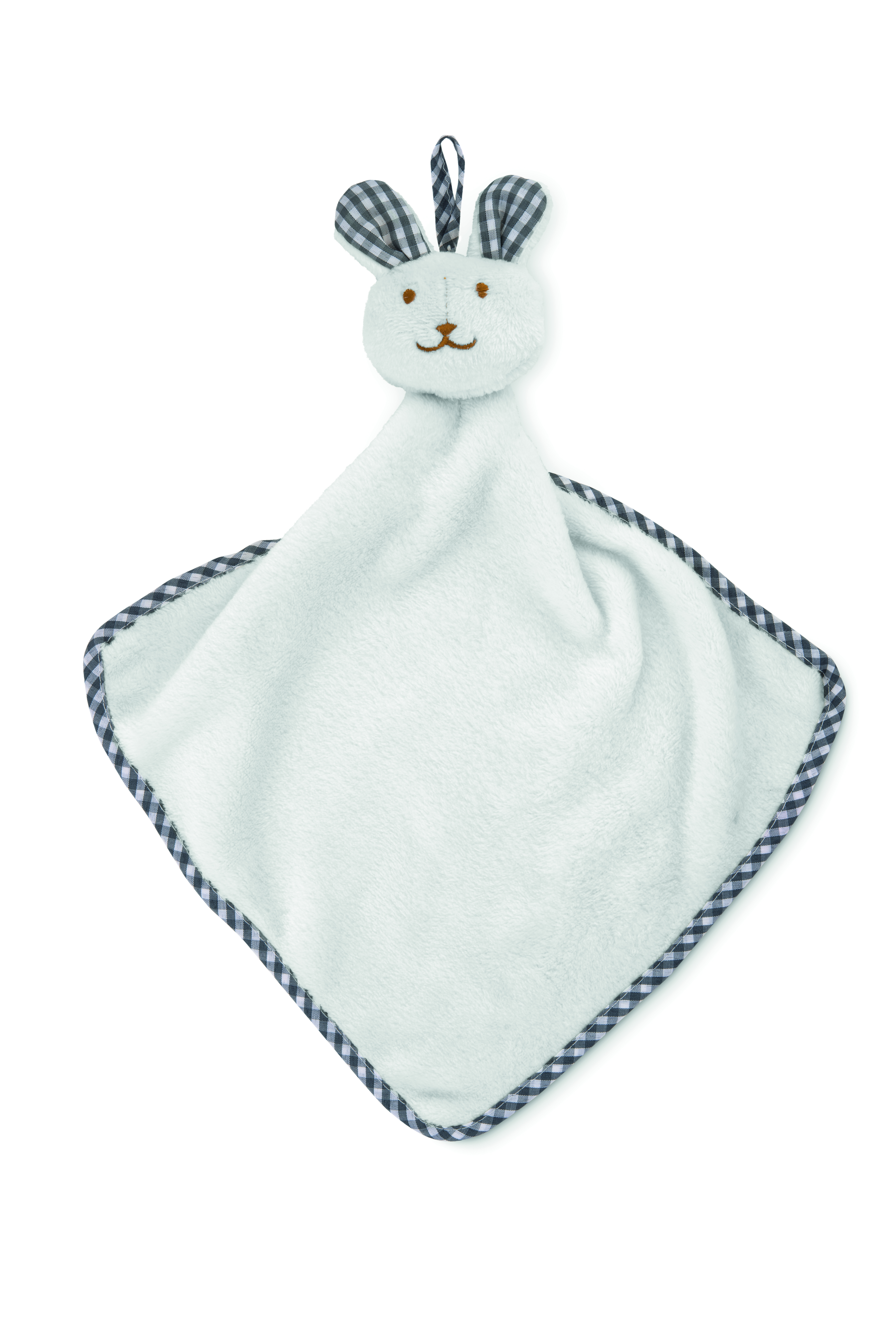 Serviette bébé lapin en peluche
