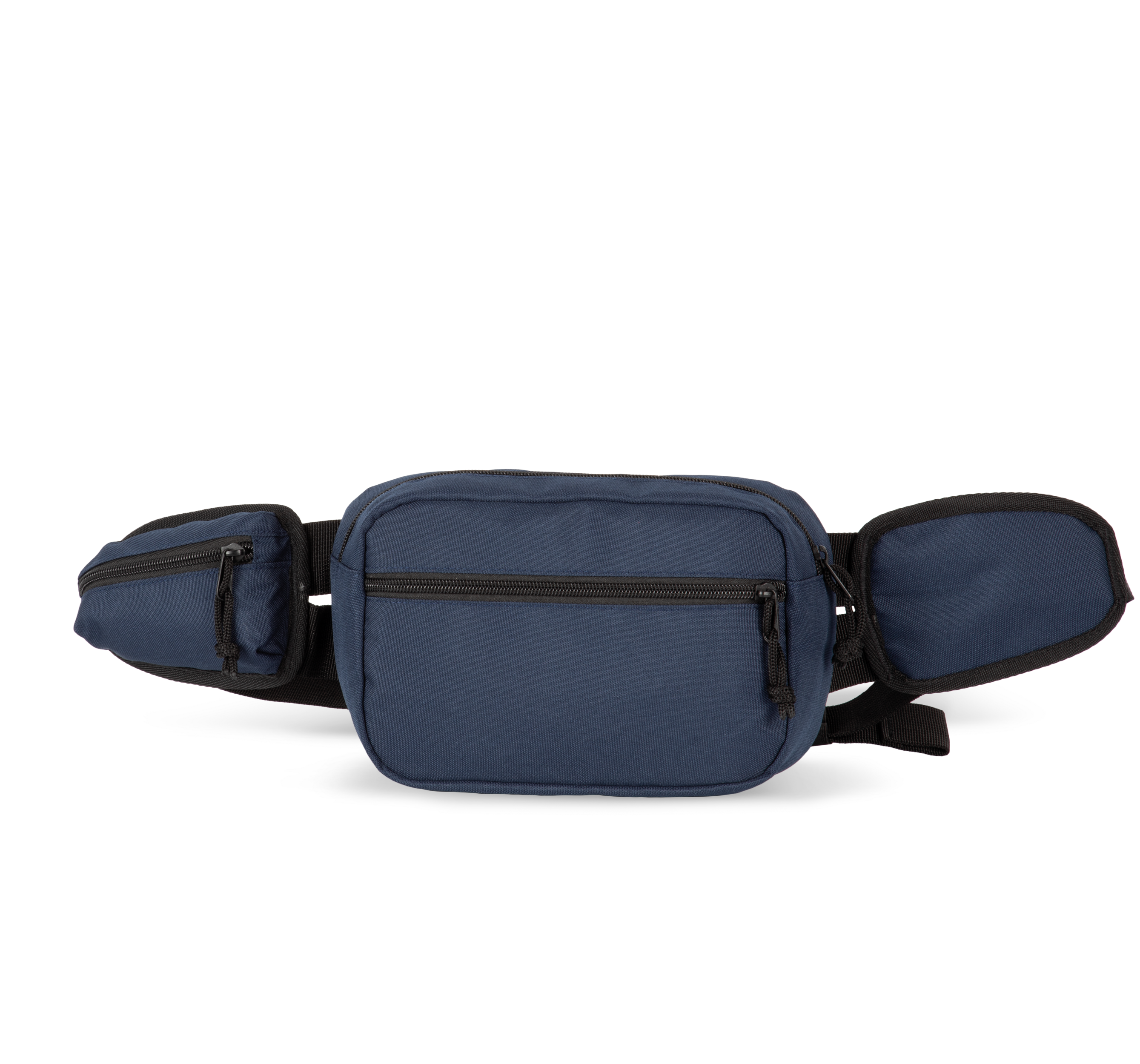 Sac banane recyclé grand format avec pochette latérale en polyester recyclé