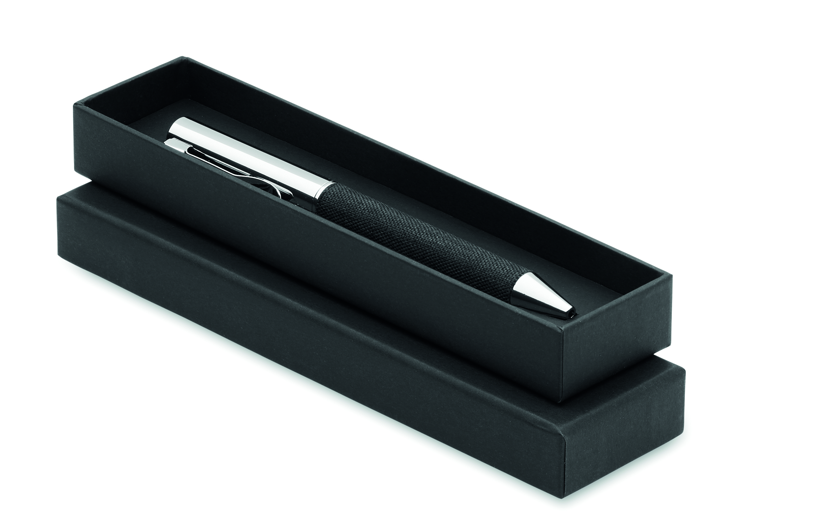 Stylo bille twist métal avec boîte cadeau