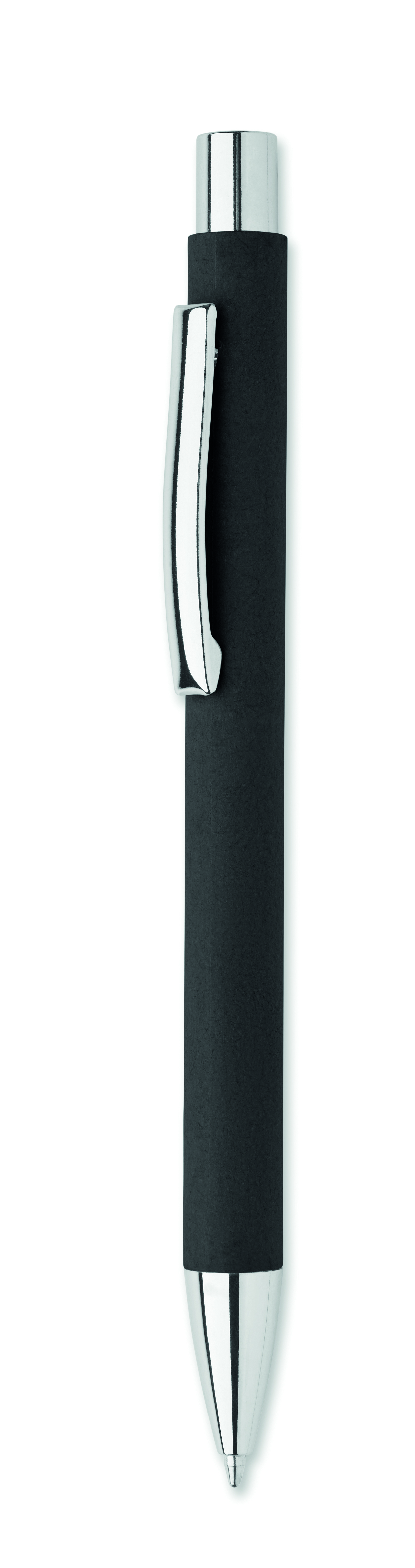Stylo à bille écologique en papier recyclé à bouton poussoir encre bleue FSC