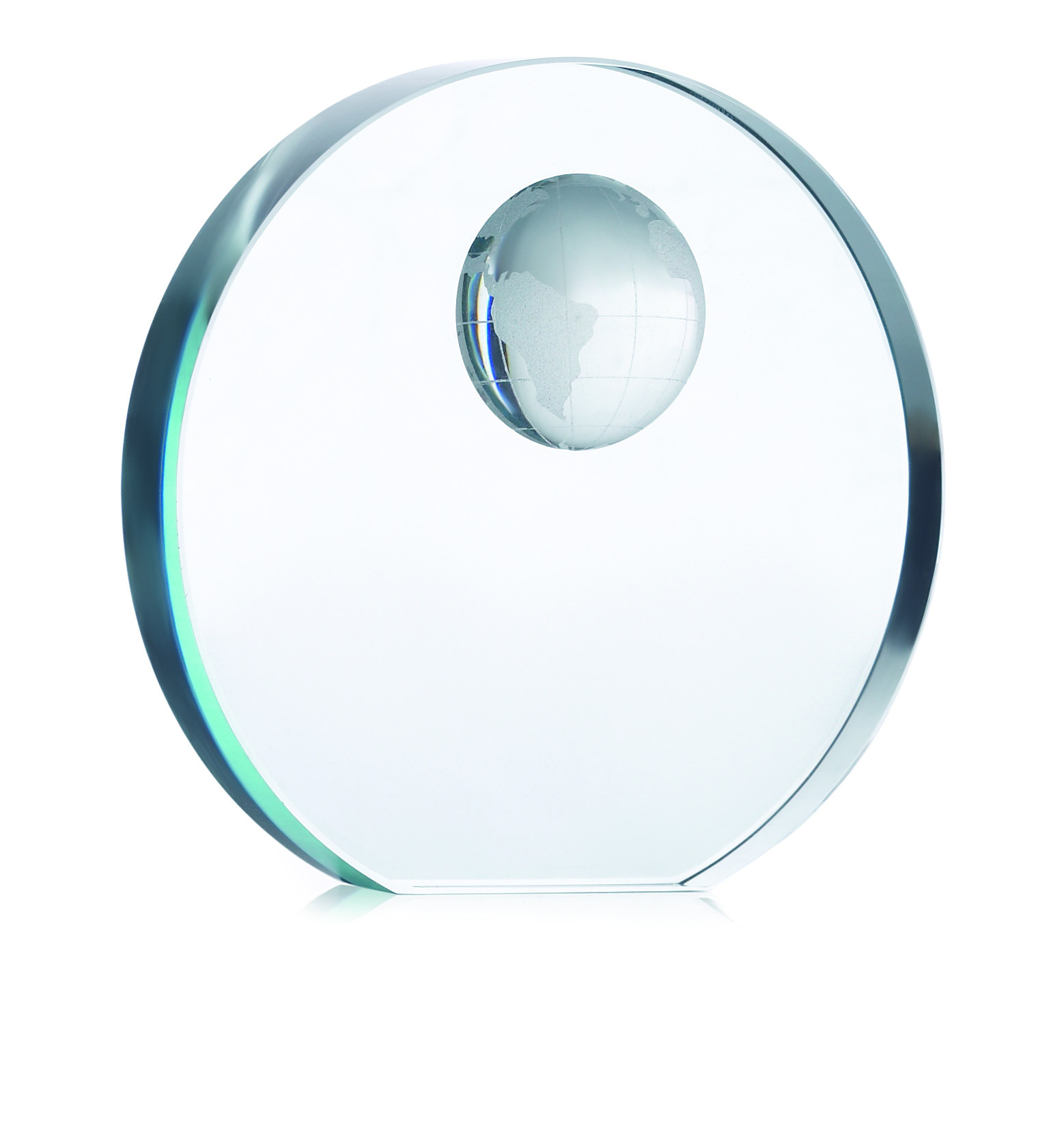 Trophée globe en verre personnalisé