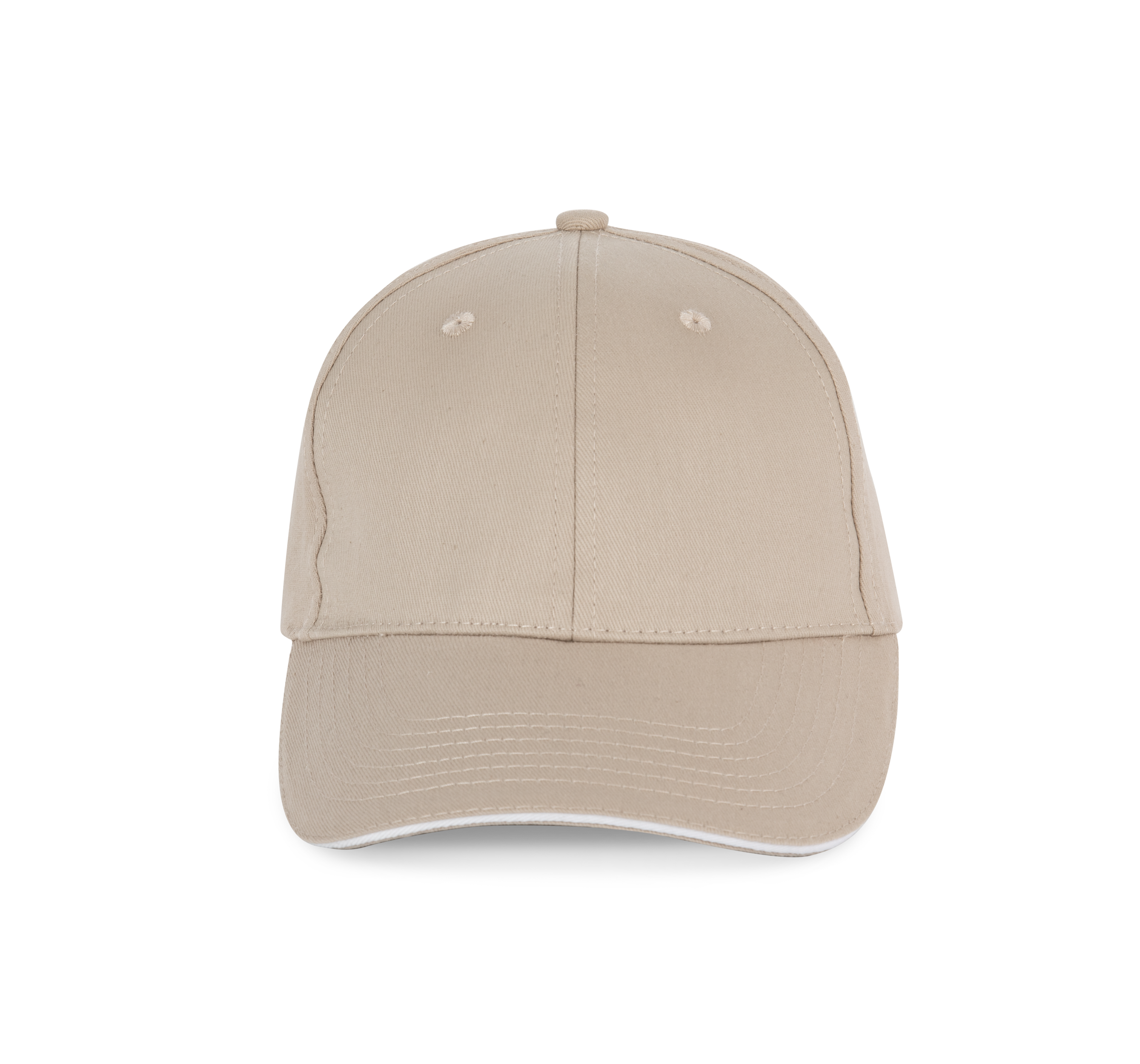 Casquette avec sandwich contrasté - 6 panneaux en coton