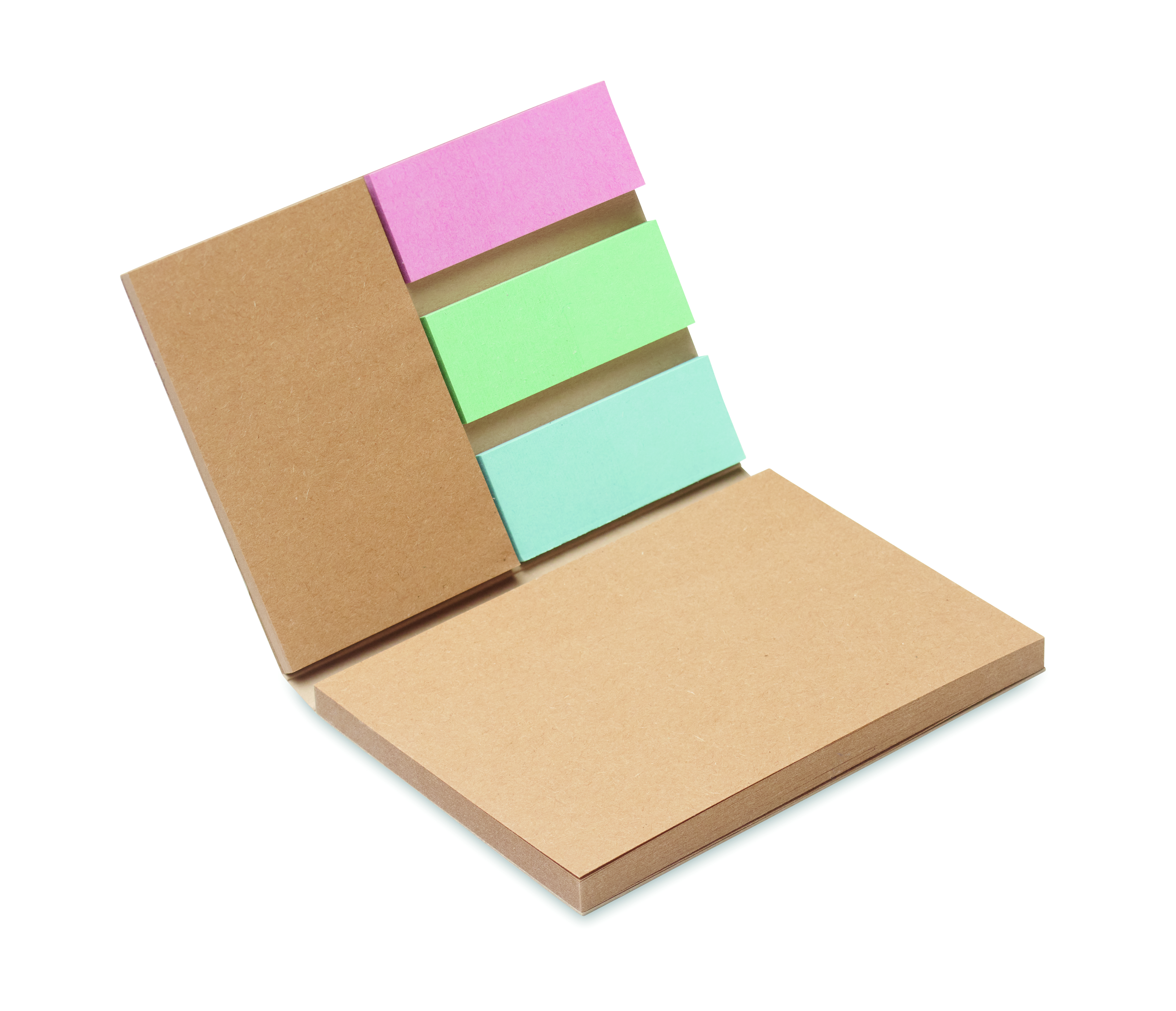 Set mémo en papier recyclé avec notes adhésives