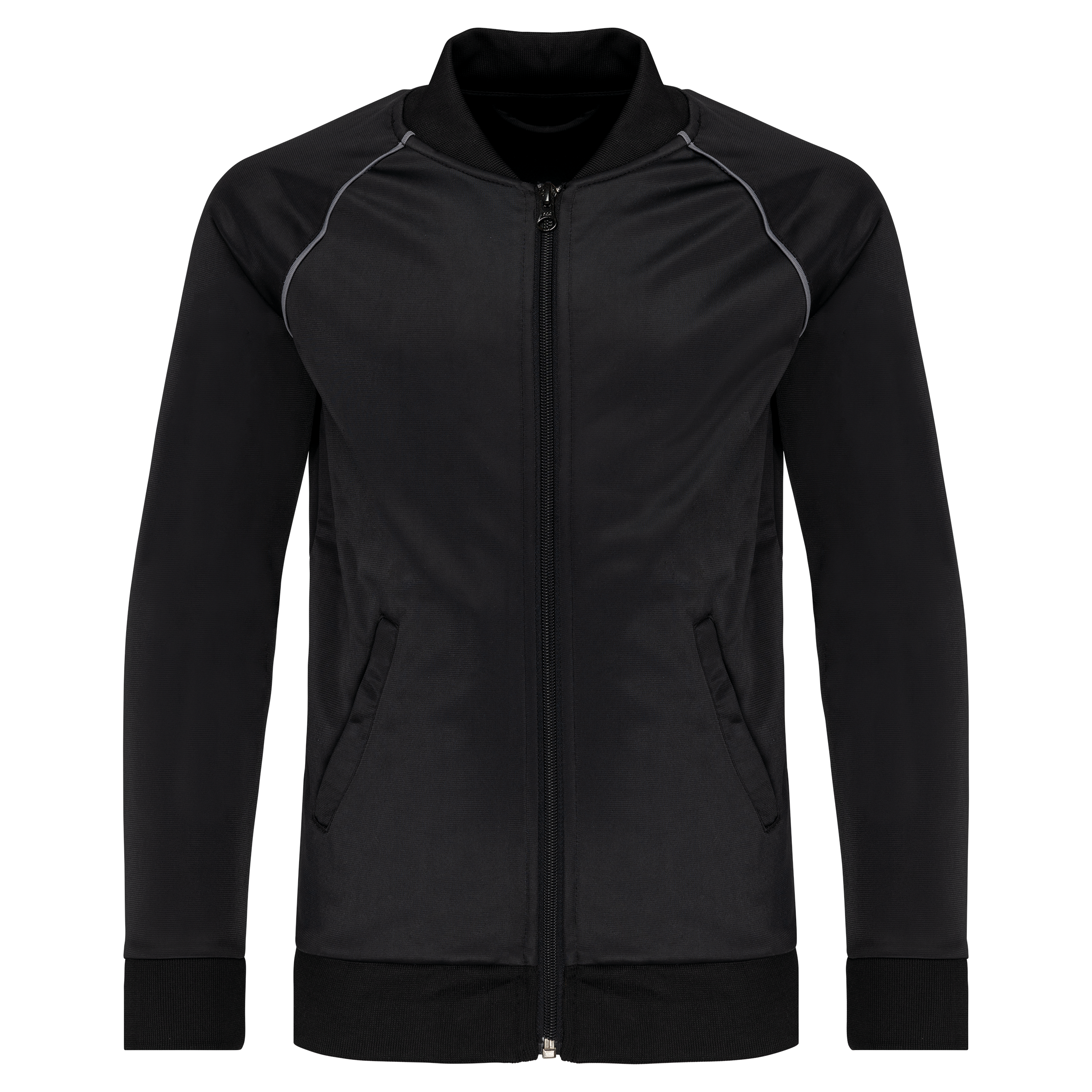 Veste de survêtement zippée avec liseré en polyester - Enfant