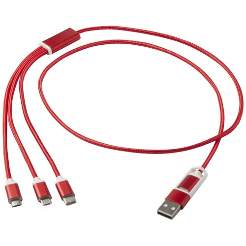 Câble de charge 5-1 Versatile en aluminium recyclé personnalisable