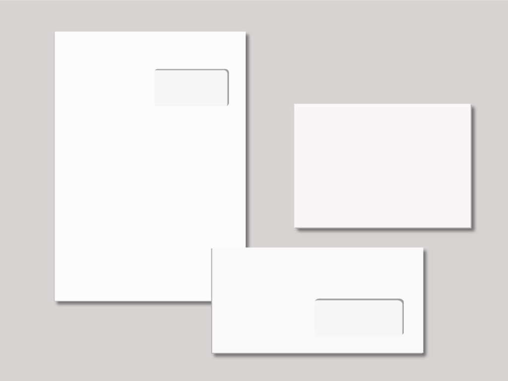 250 Enveloppes DL - Papier 80 g/m² Offset (11 x 22 cm)