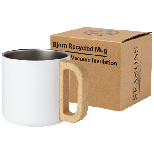 Mug isotherme Bjorn 360 ml en acier inoxydable recyclé