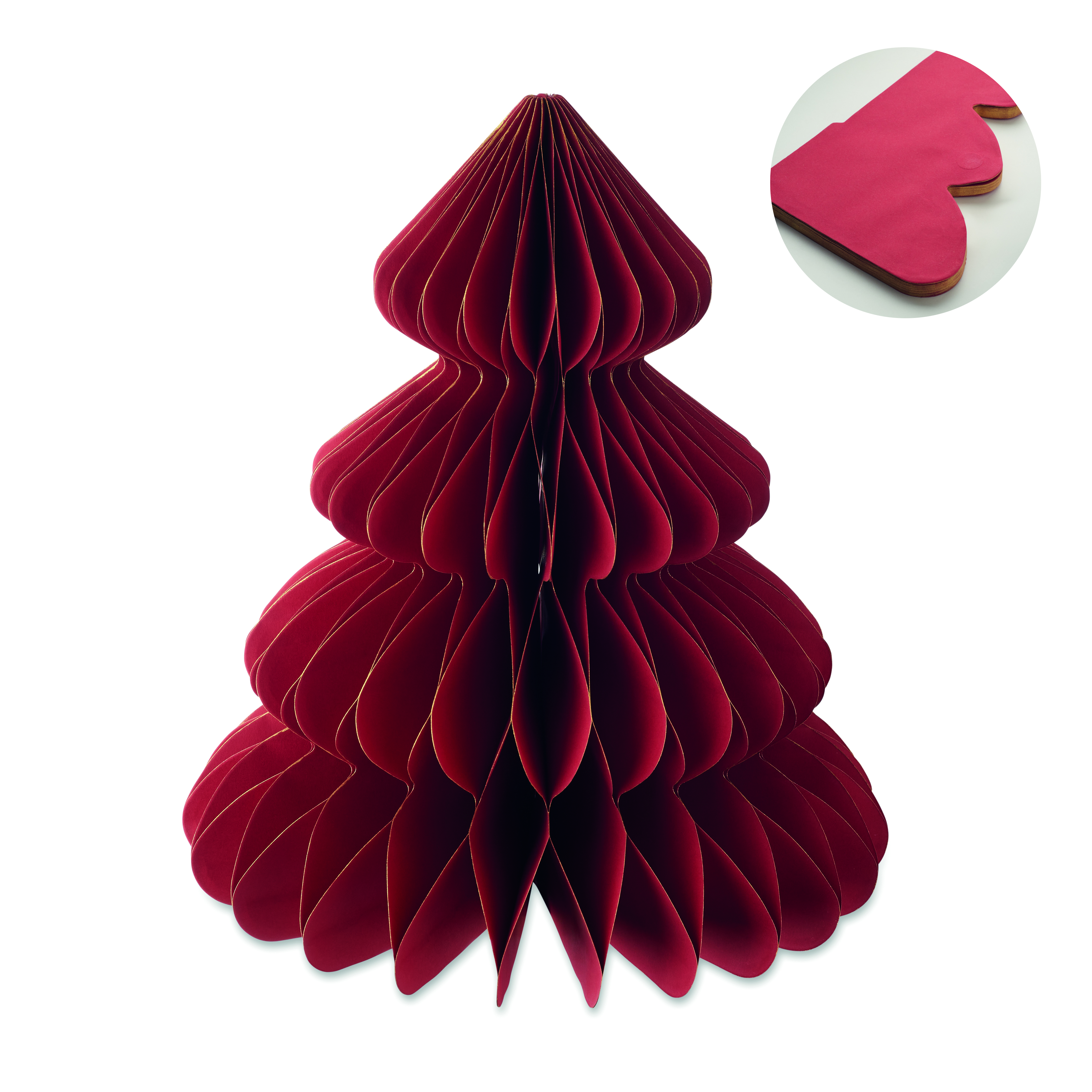 Décoration de Noël pliable en papier FSC recyclé