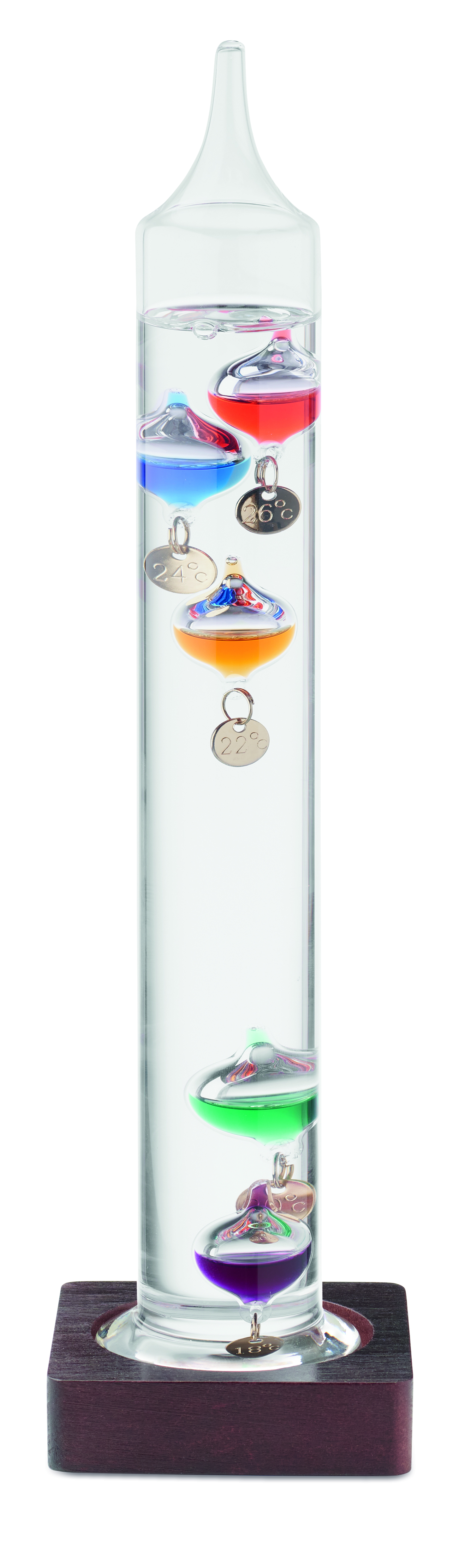 Thermomètre Galileo verre 28cm