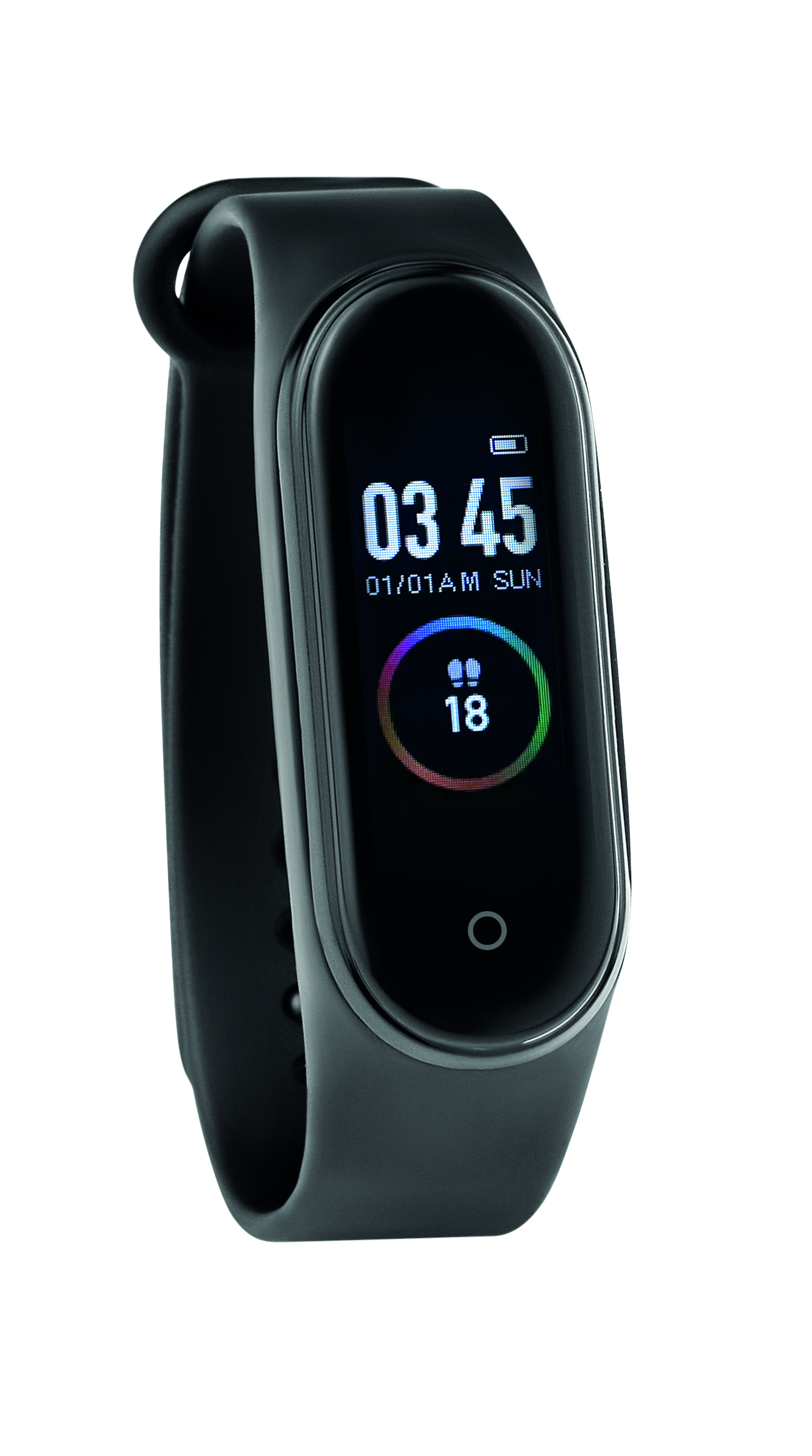 Montre de santé sans fil 5.0 écran LCD 0,96 pouce bracelet silicone