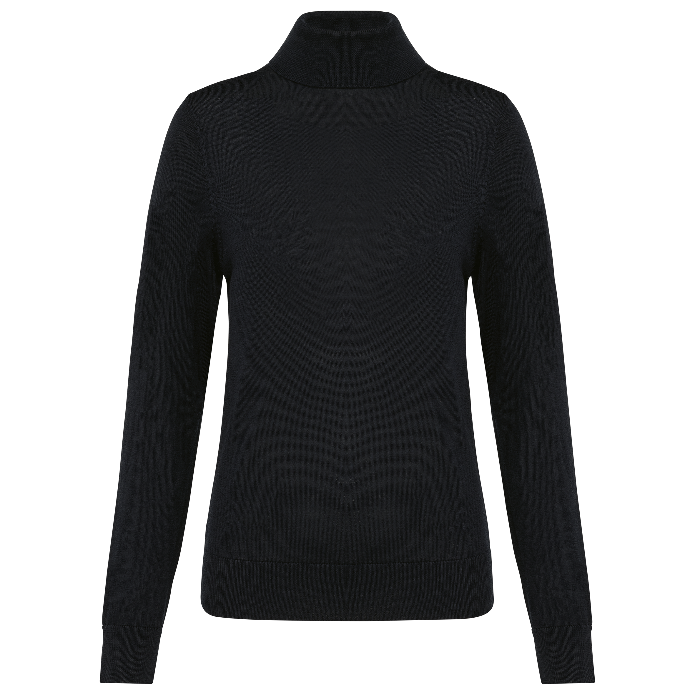 Pull Mérinos col roulé en laine - Femme