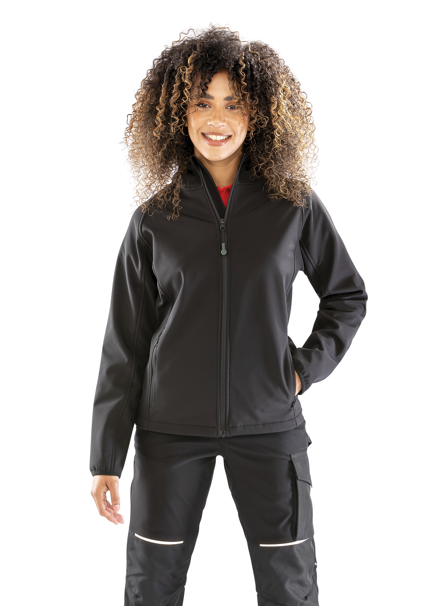 Veste softshell recyclée 3 couches à capuche - Femme