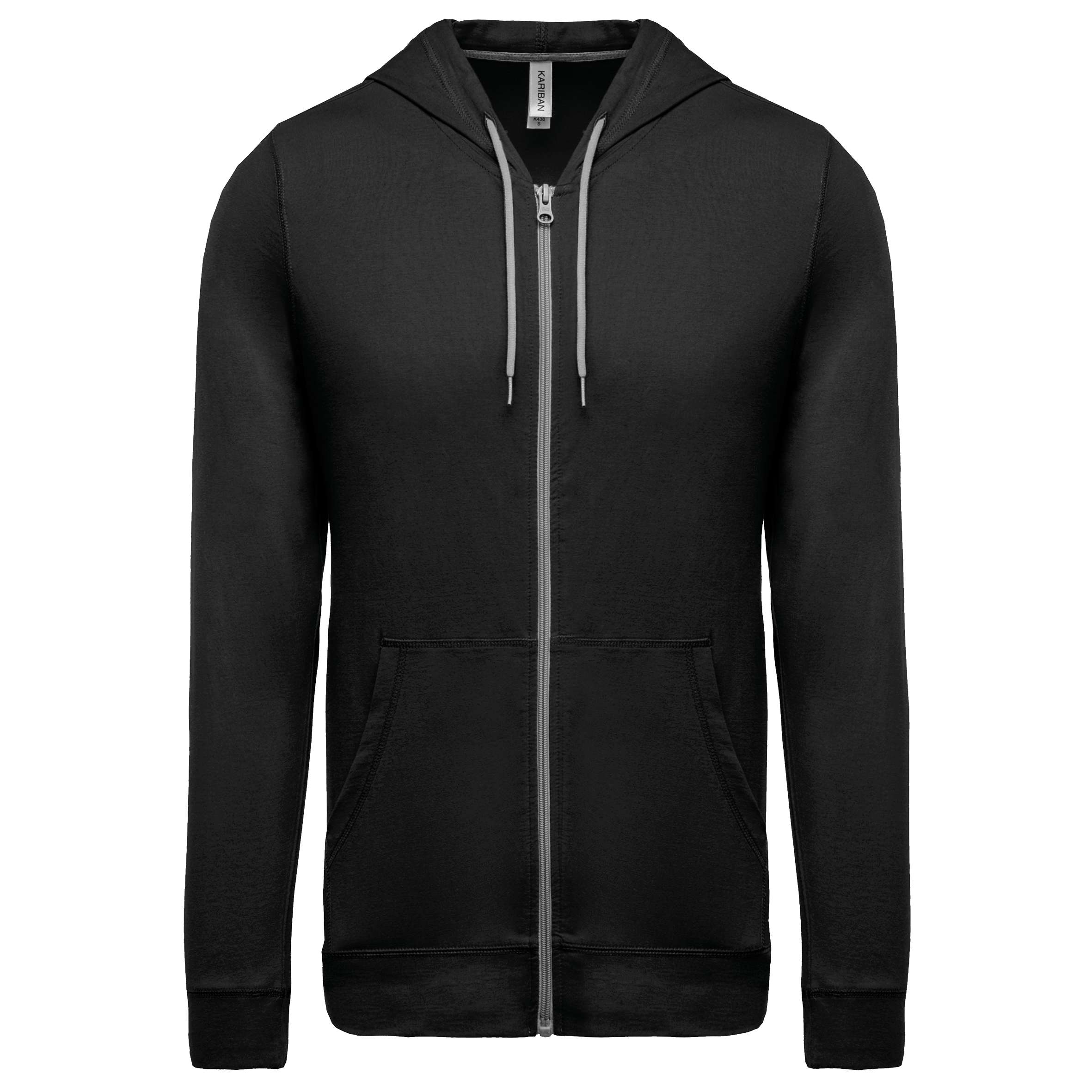 Sweat-shirt zippé K438 en coton - Unisexe