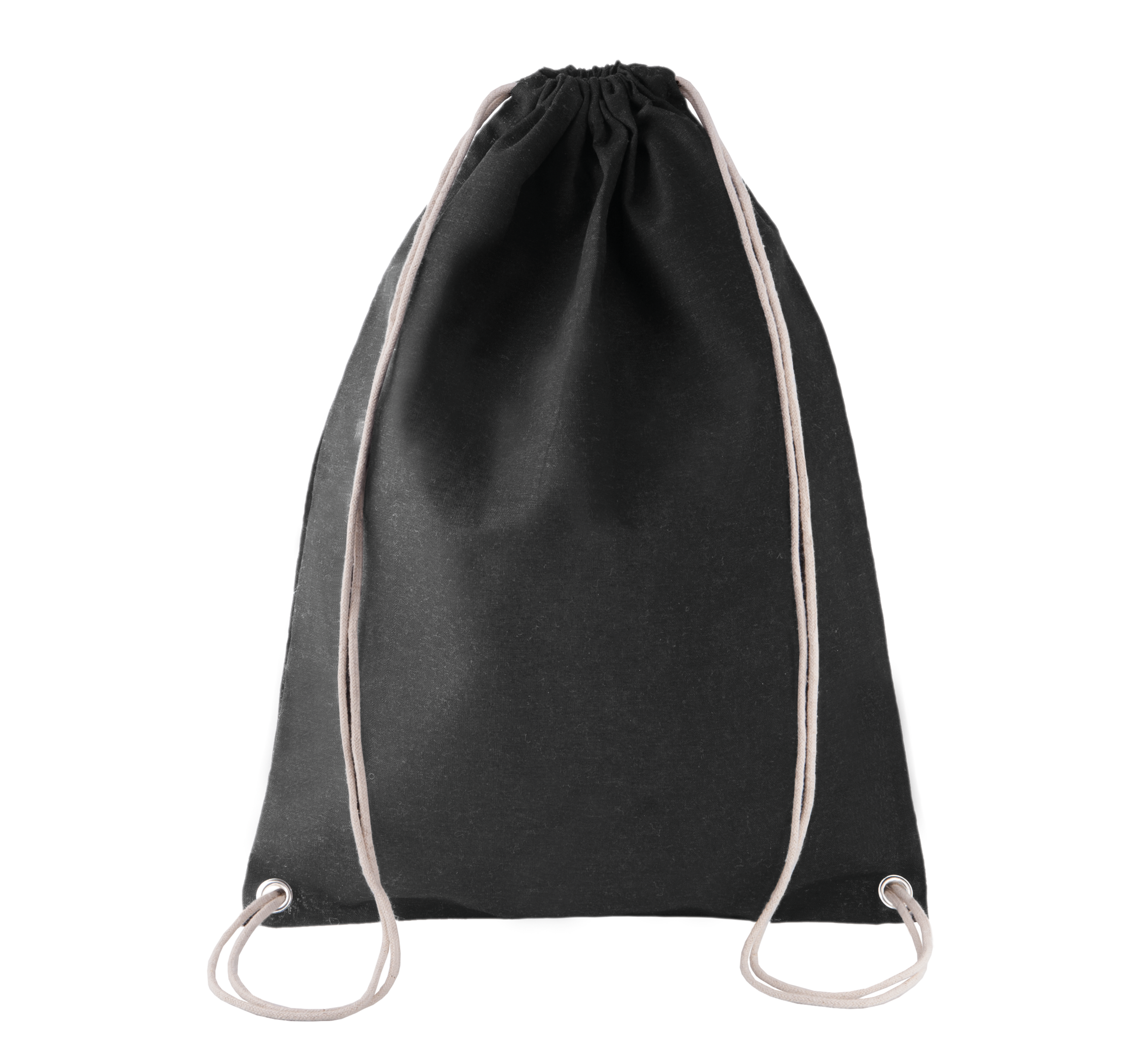 Sac à dos en coton avec cordelettes