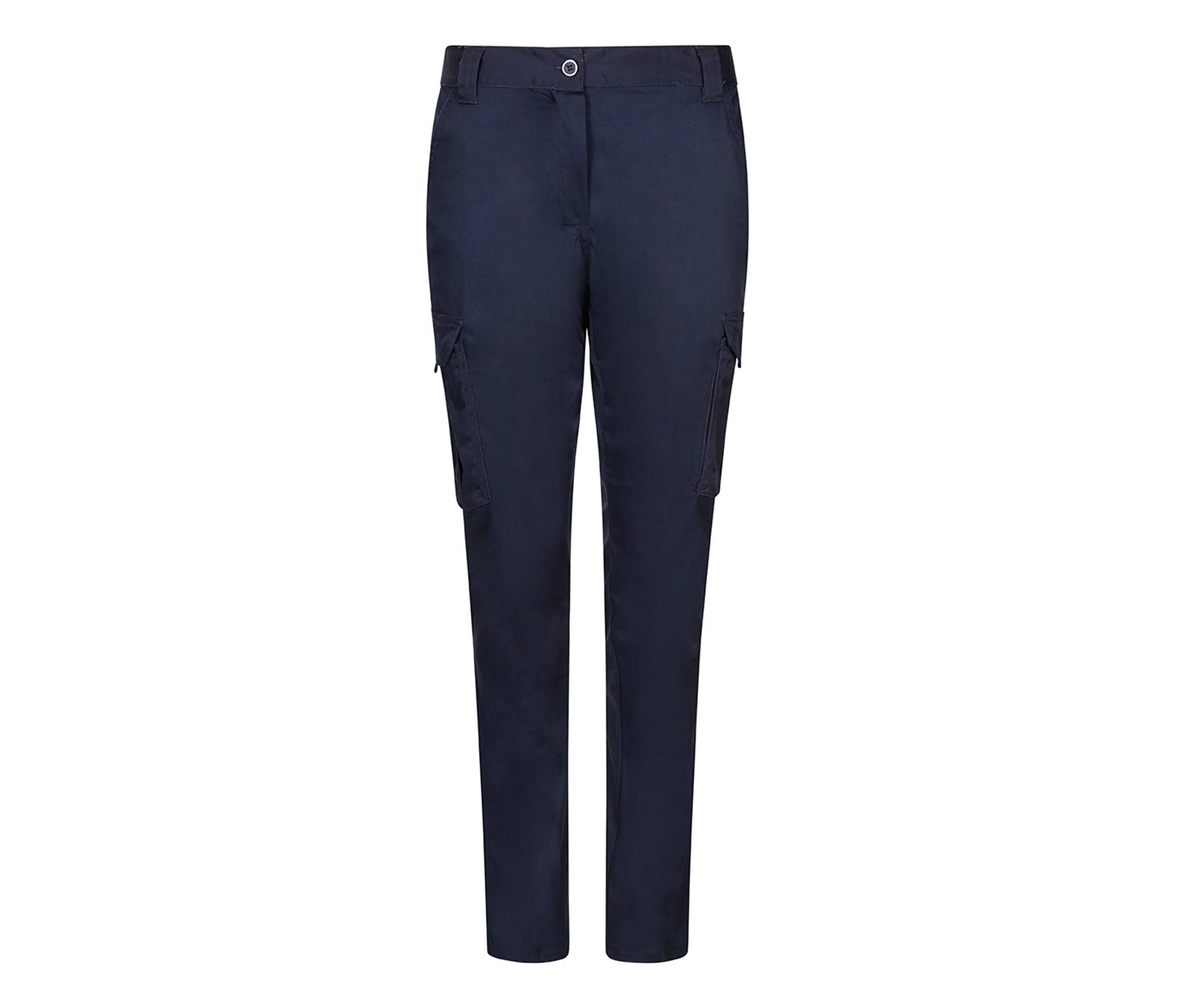 Pantalon stretch multi-poches en coton/polyester - Femme