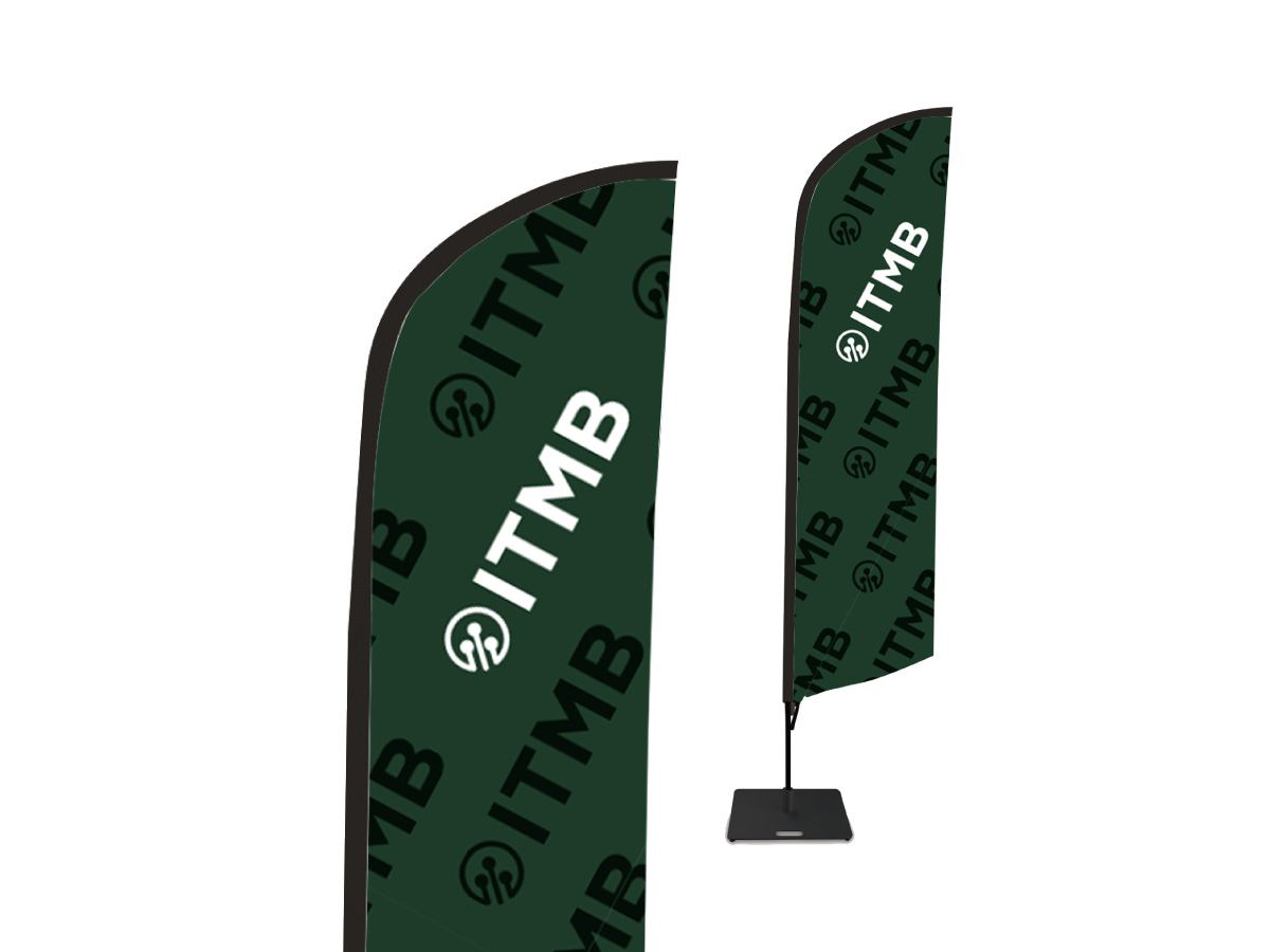 Beachflag plume 3 m personnalisé