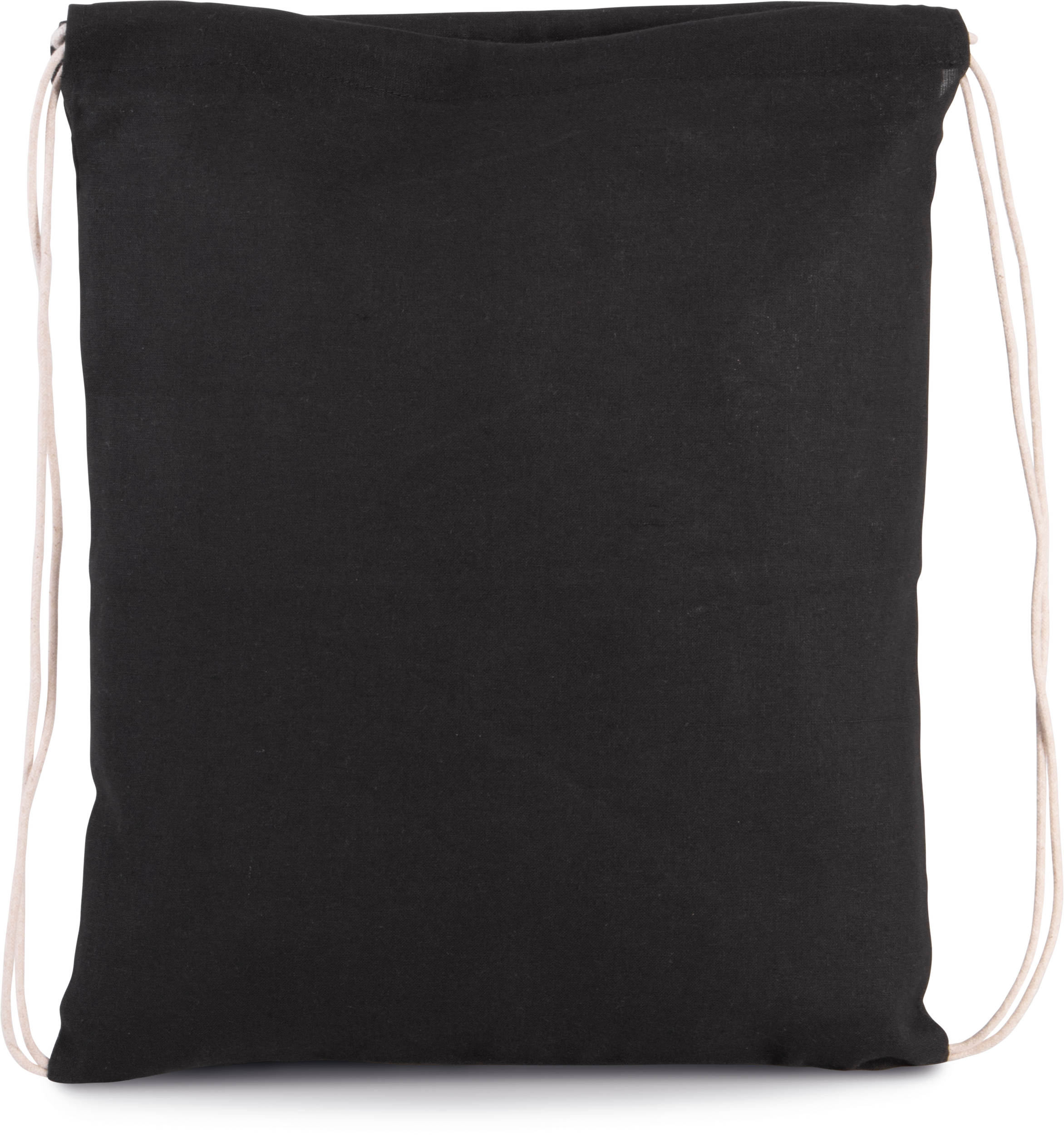 Petit sac à dos en coton bio avec cordelettes