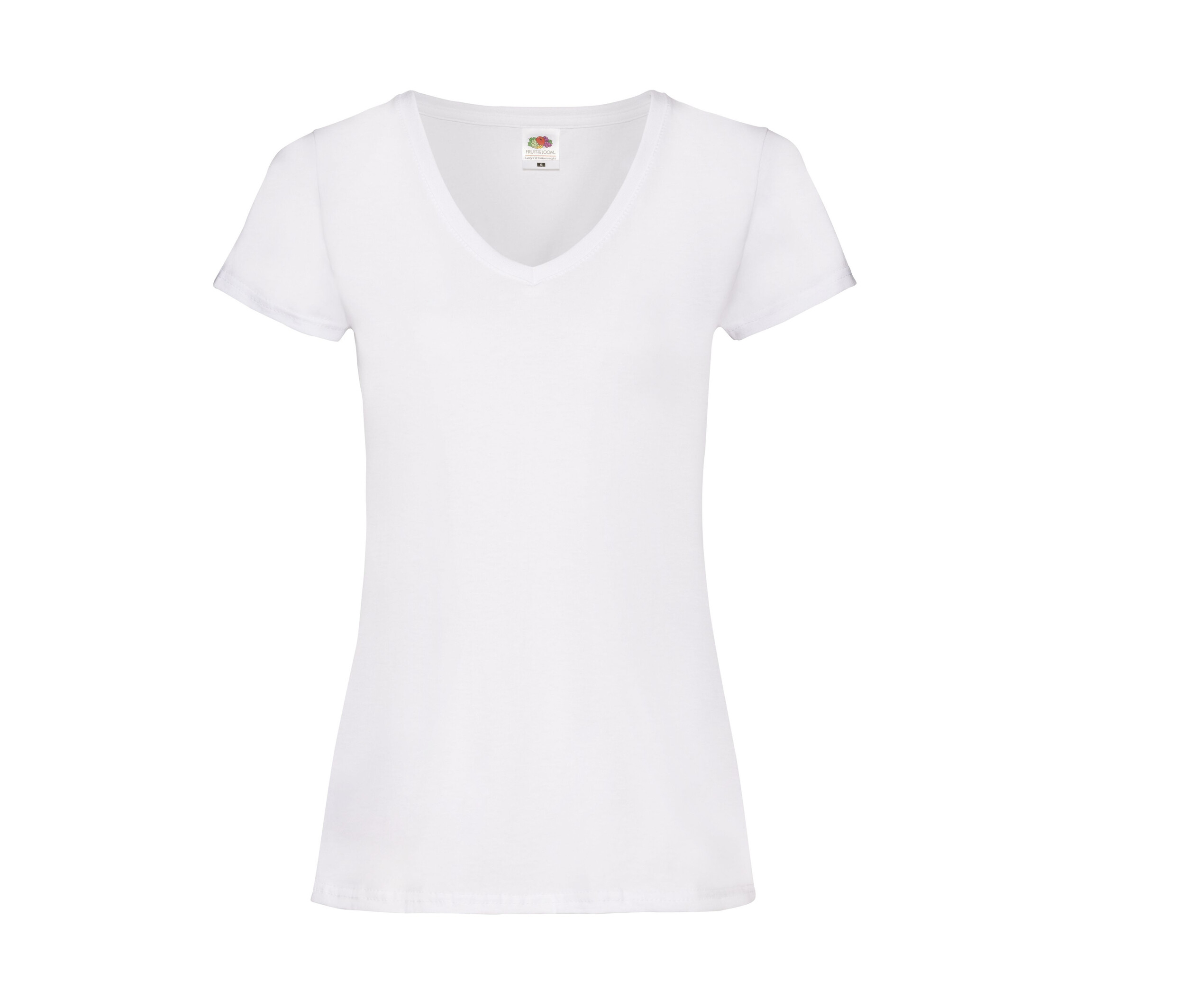 T-shirt Valueweight col V en coton - Femme