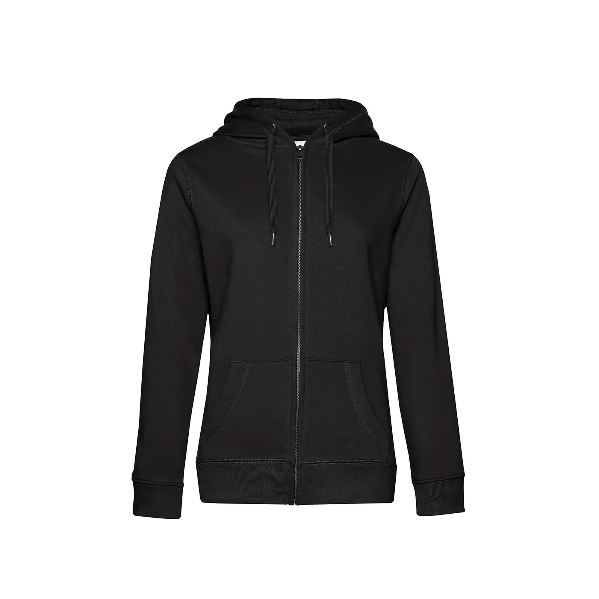 Sweat-shirt zippé QUEEN à capuche en polycoton - Femme