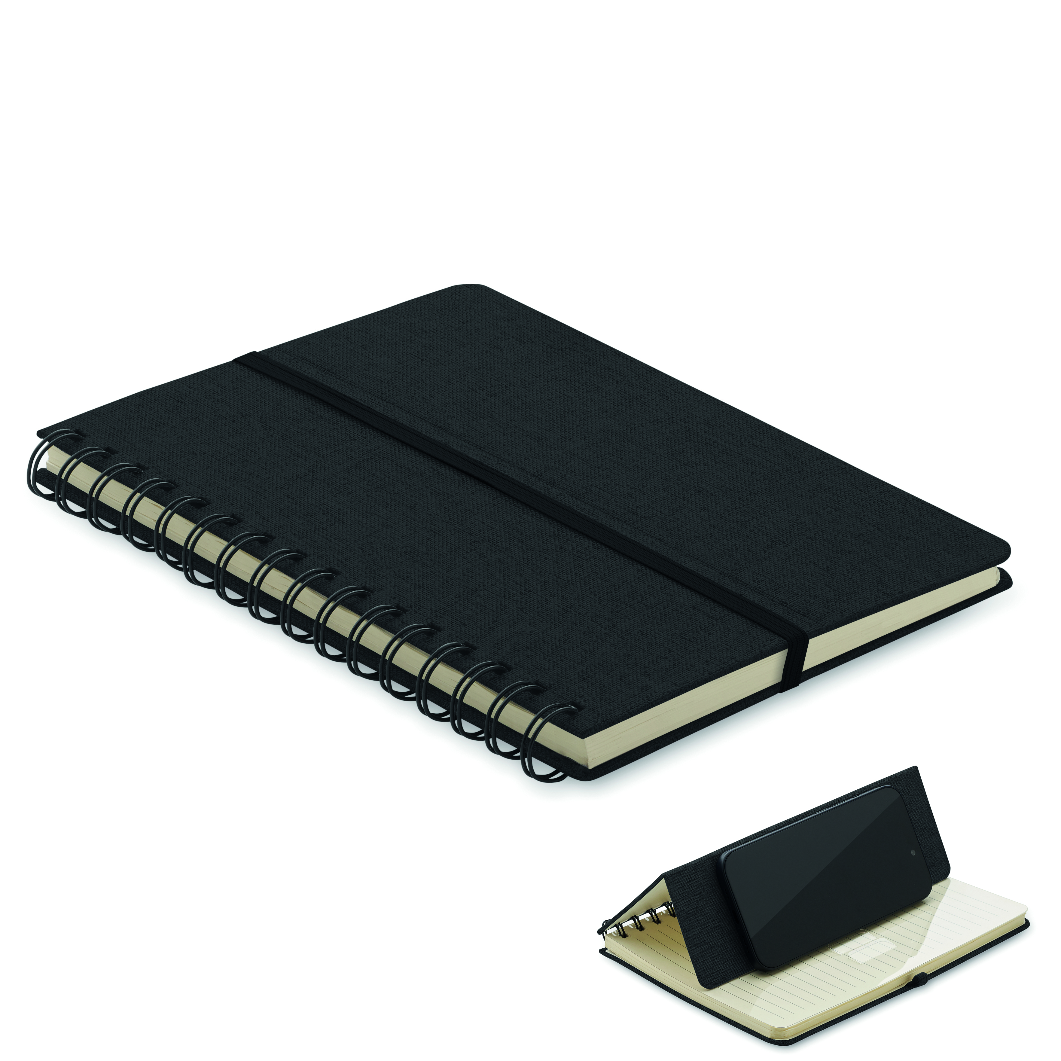 Cahier A5 support de téléphone