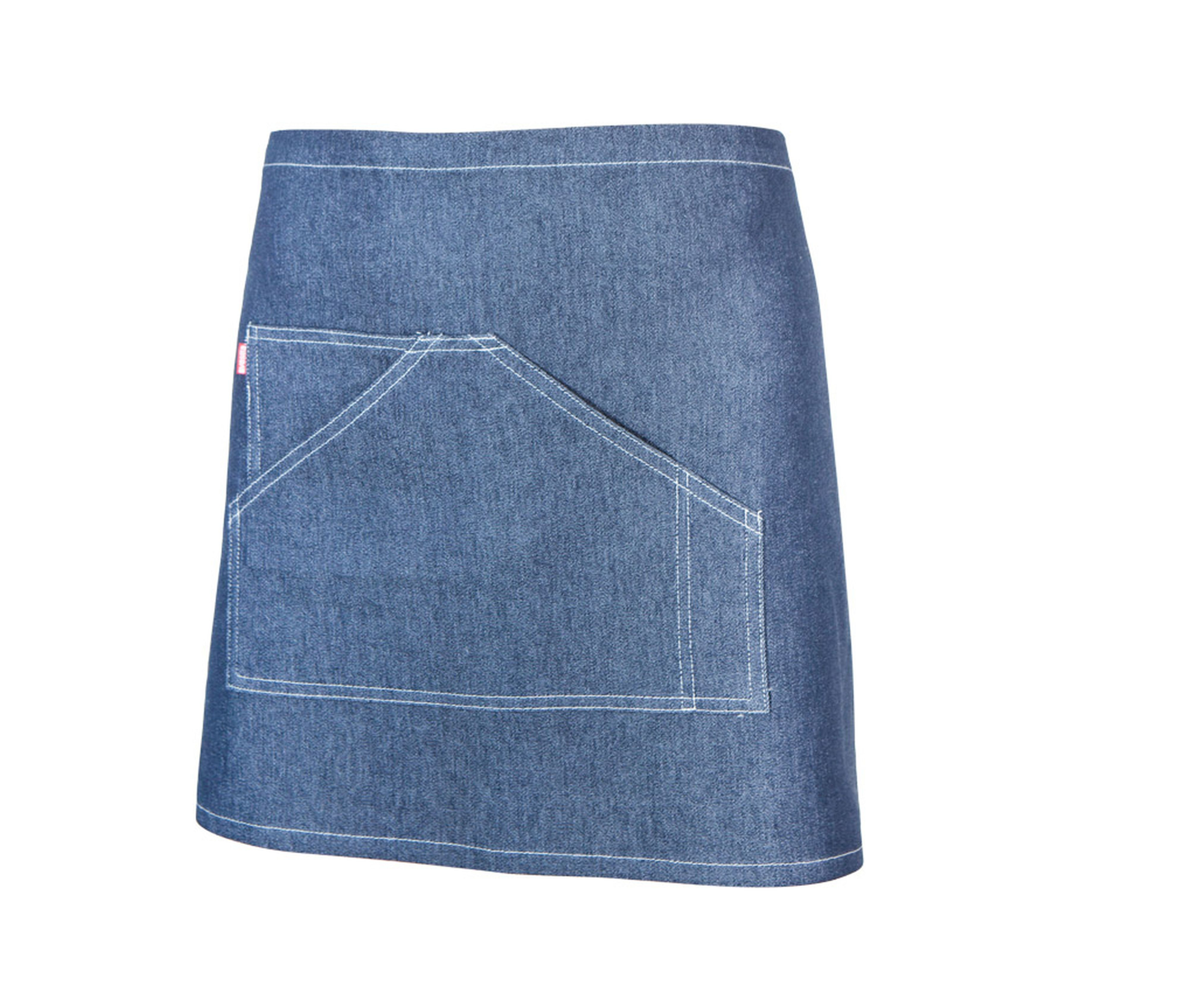 TABLIER EN DENIM COURT