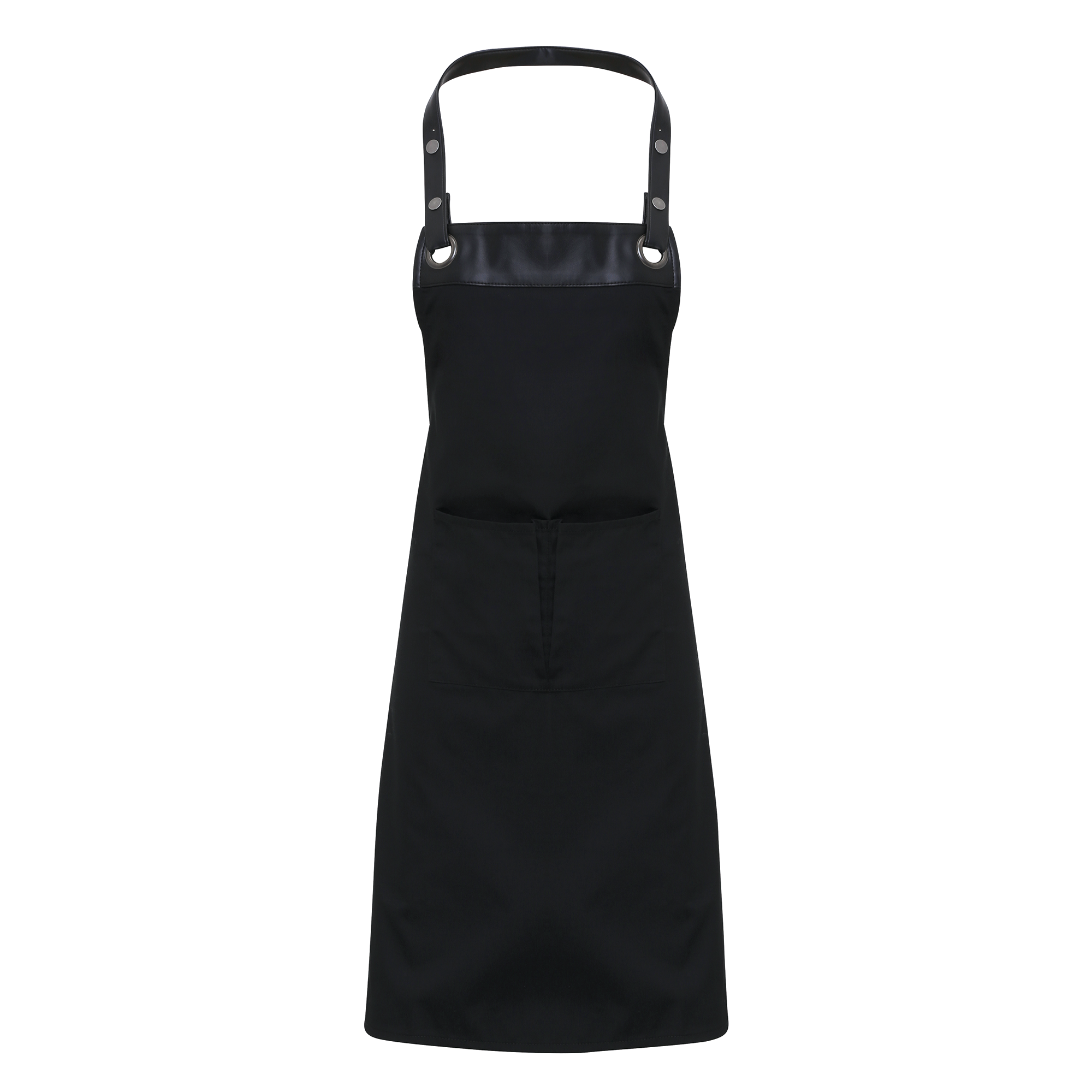 Tablier à bavette Espresso en polyester/coton