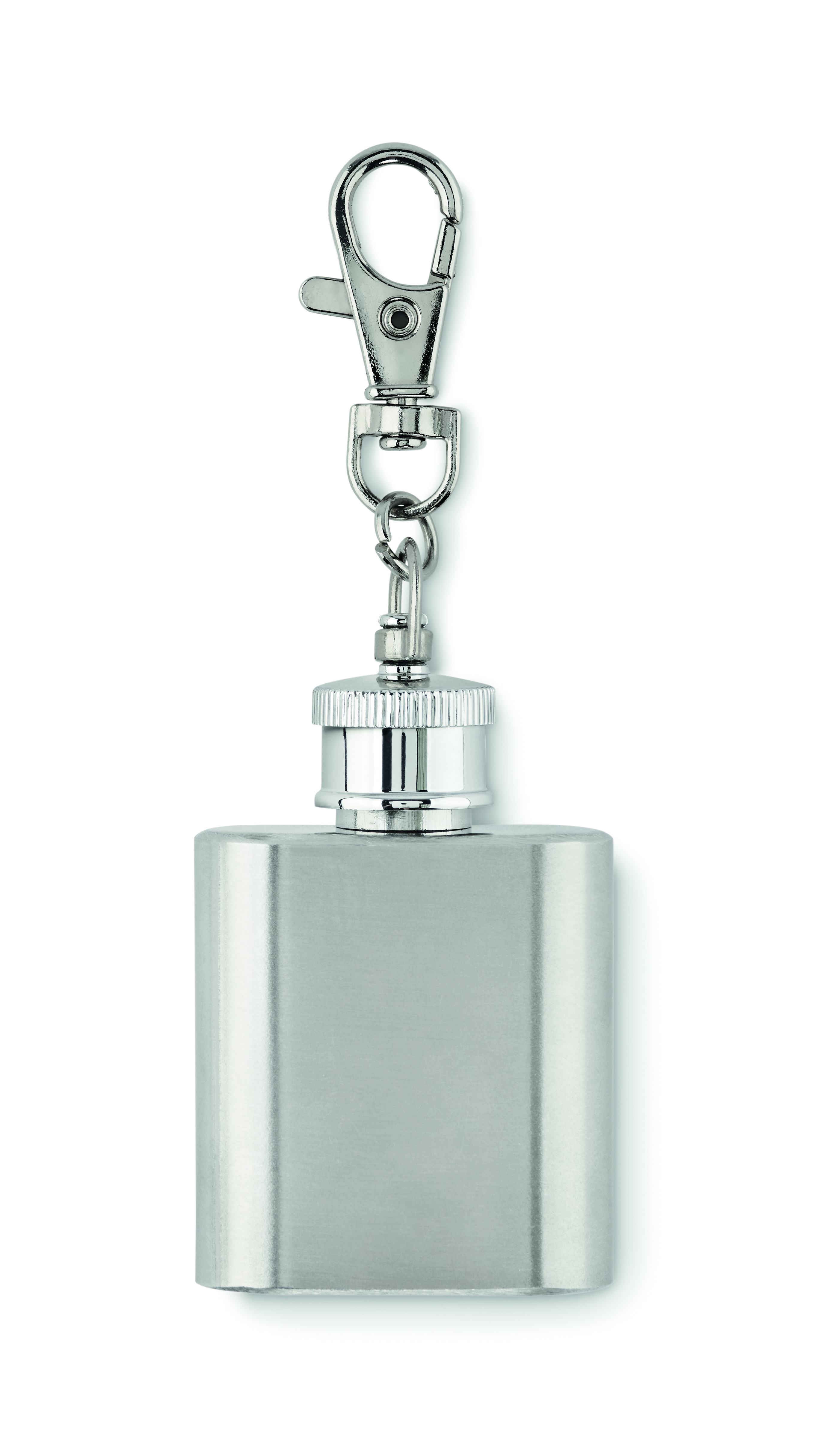 Porte-clés mini flasque inox 28 ml