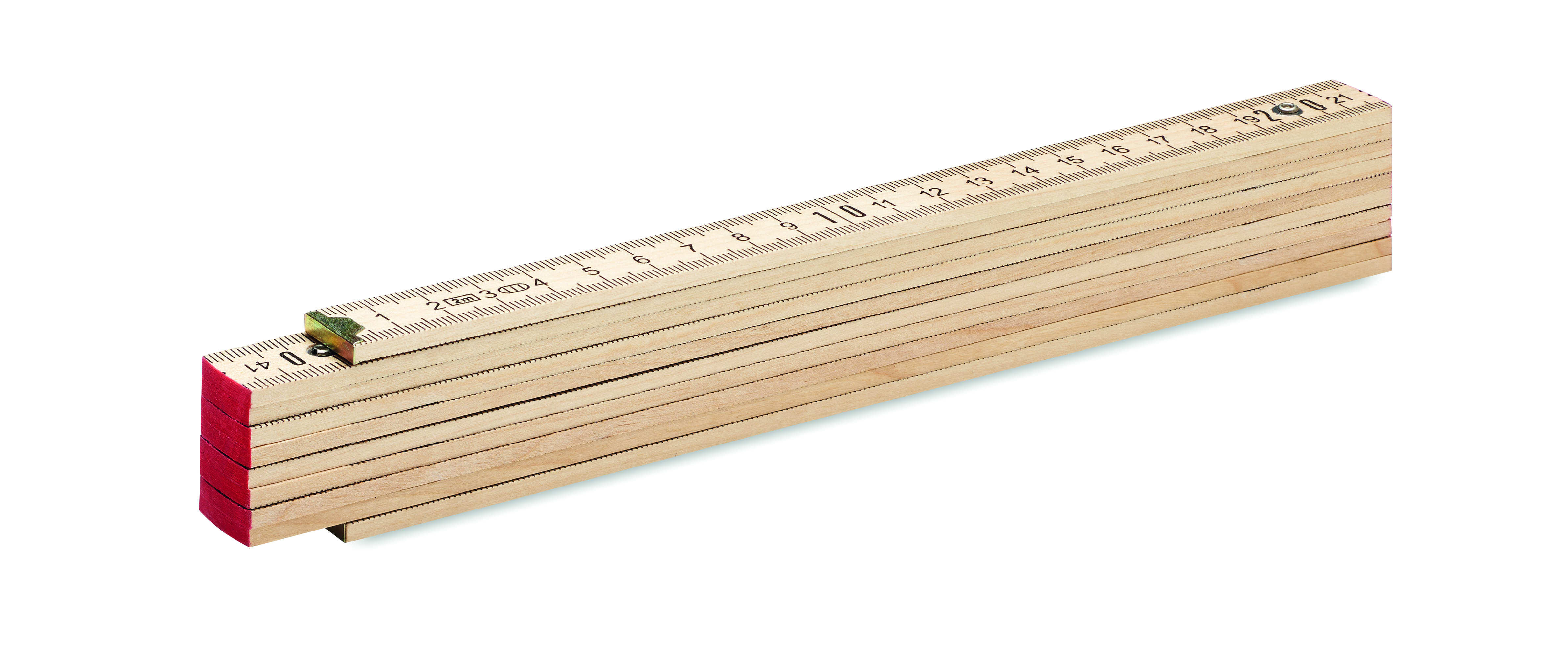 Règle de charpentier pliable en bois 2m