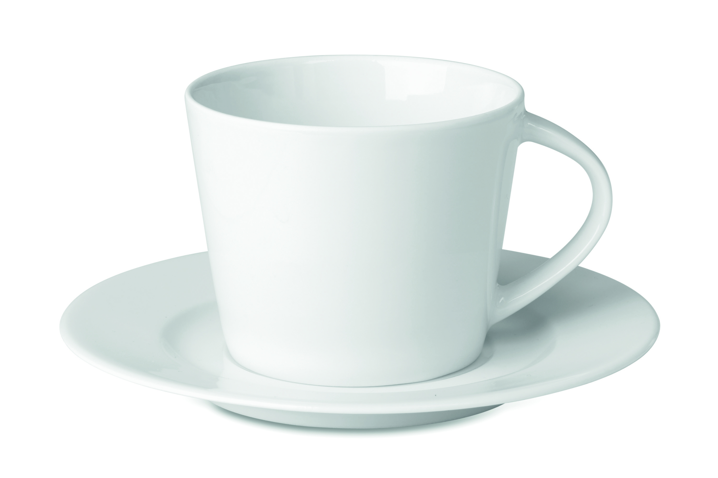 Tasse cappuccino conique porcelaine 160 ml avec soucoupe