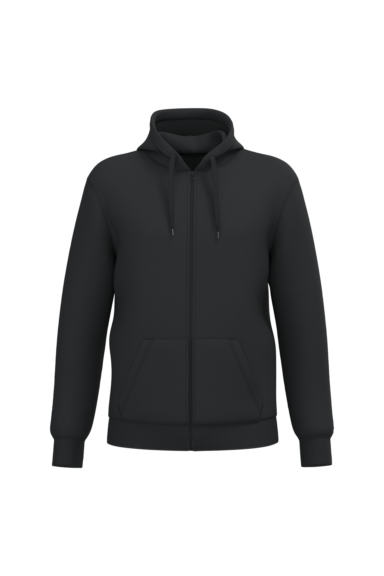 Sweat-shirt zippé K4042 en polycoton - Unisexe