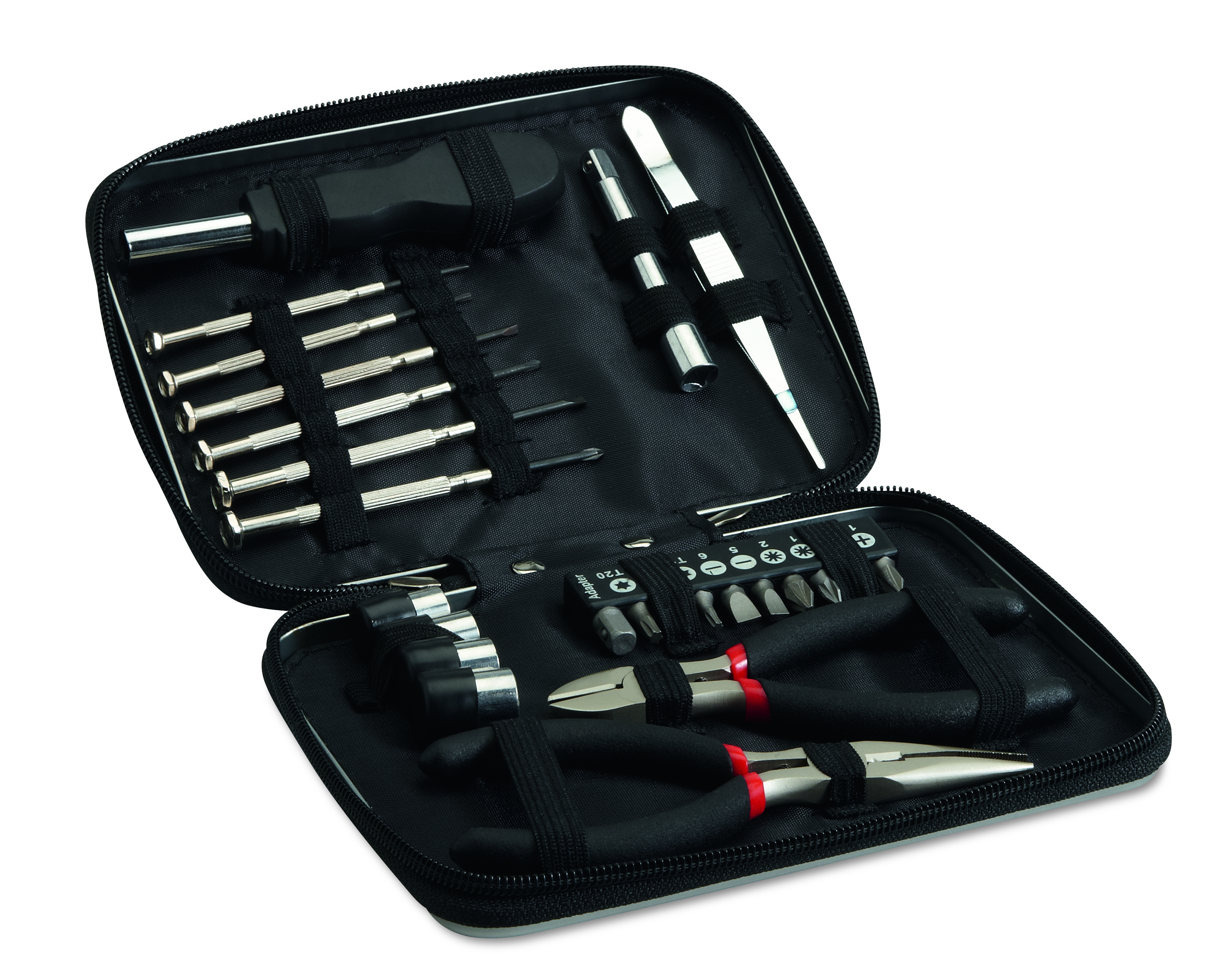 Jeu d'outils dans une boite en aluminium