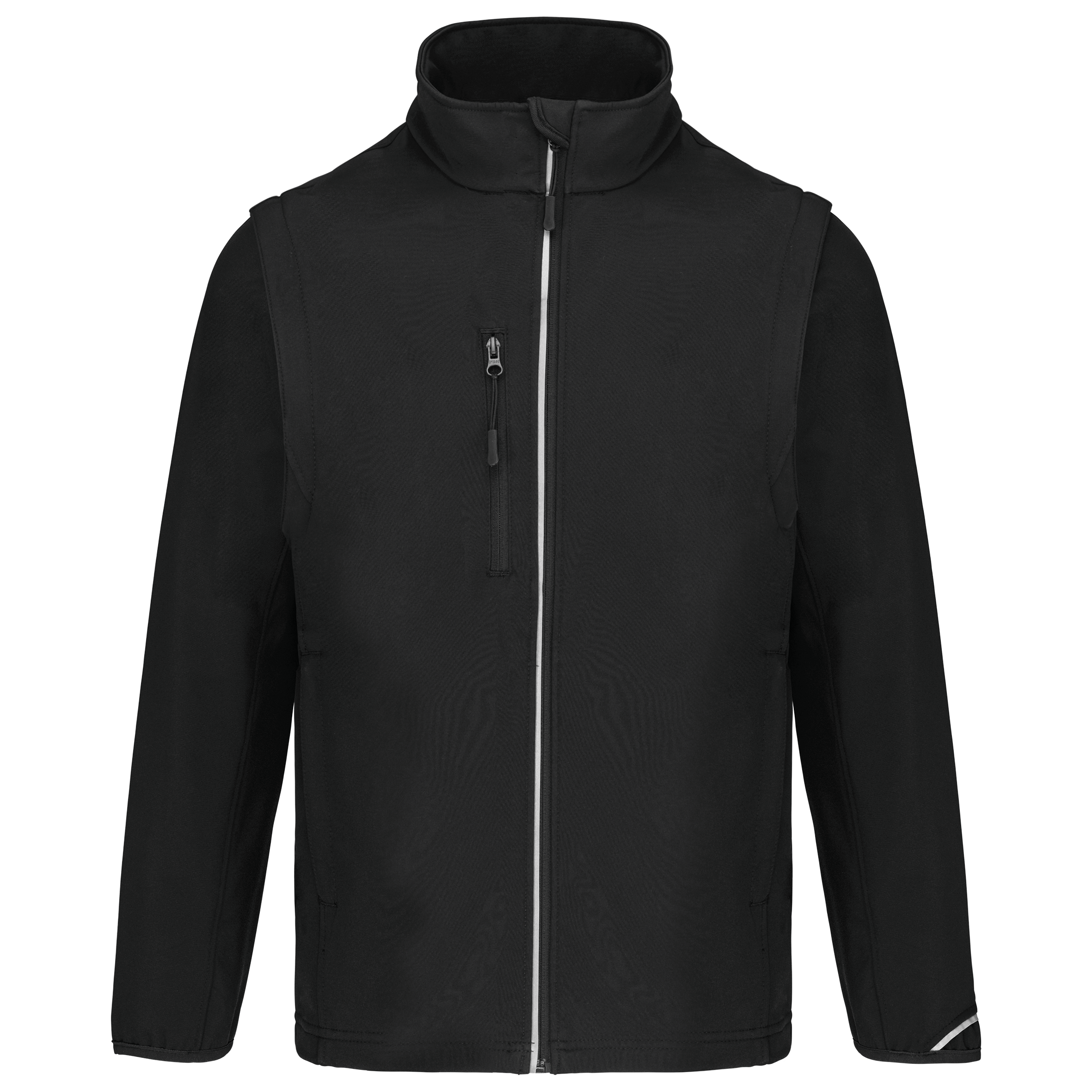 Veste softshell sport manches amovibles en polyester/élasthanne - Unisexe