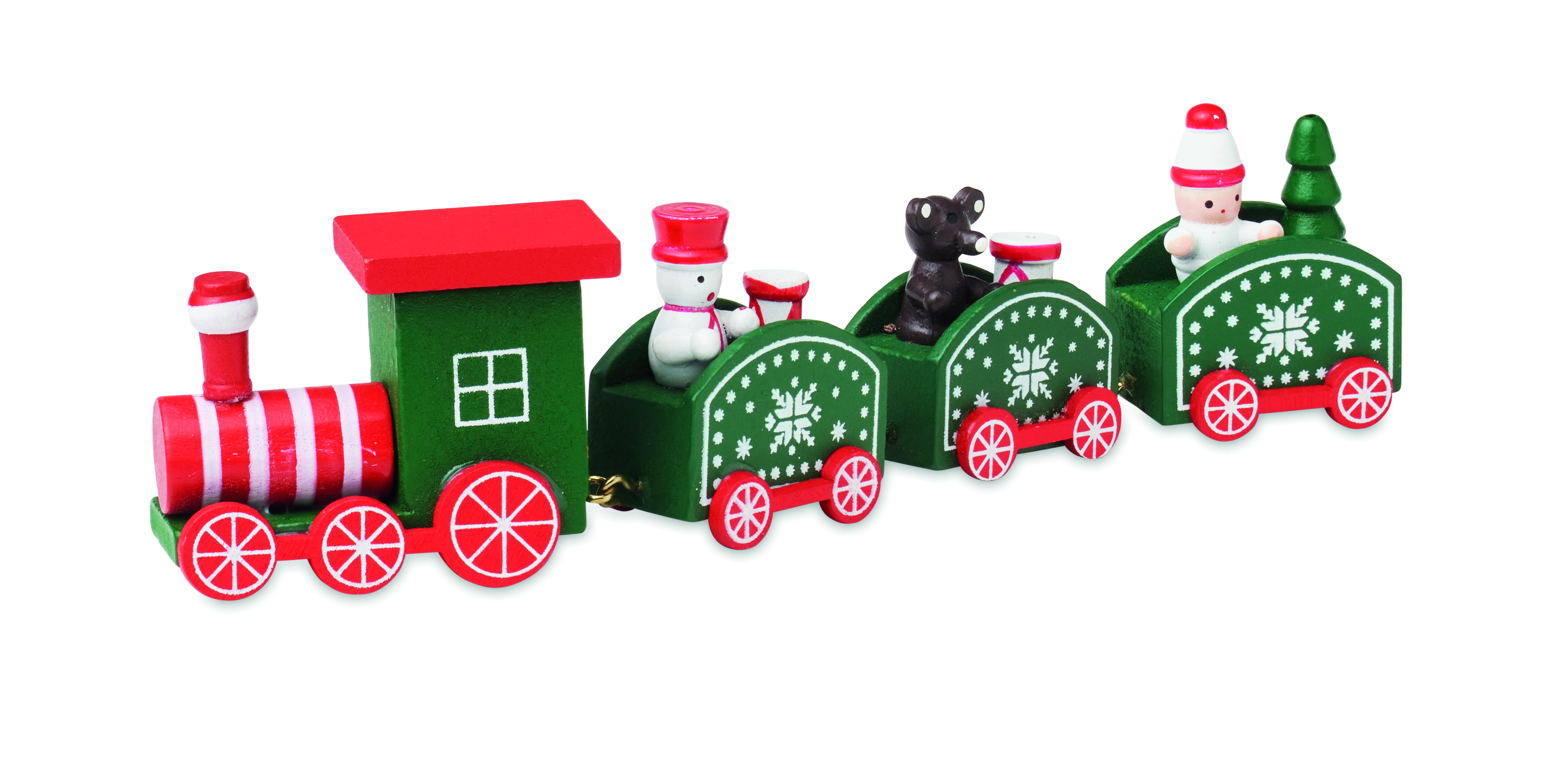 Train de Noël en bois