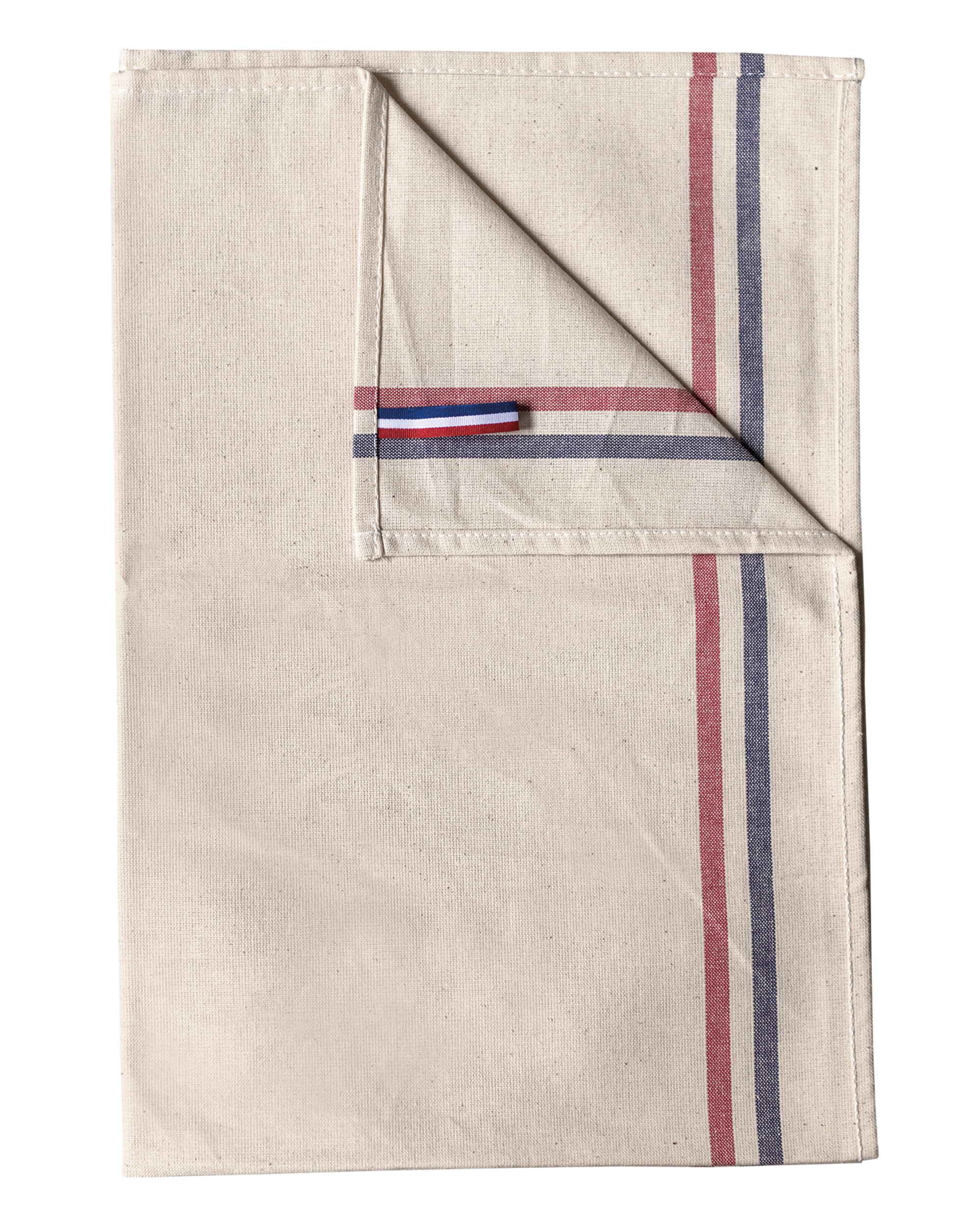 Essuie-vaisselle 2 rayures Origine France Garantie en coton