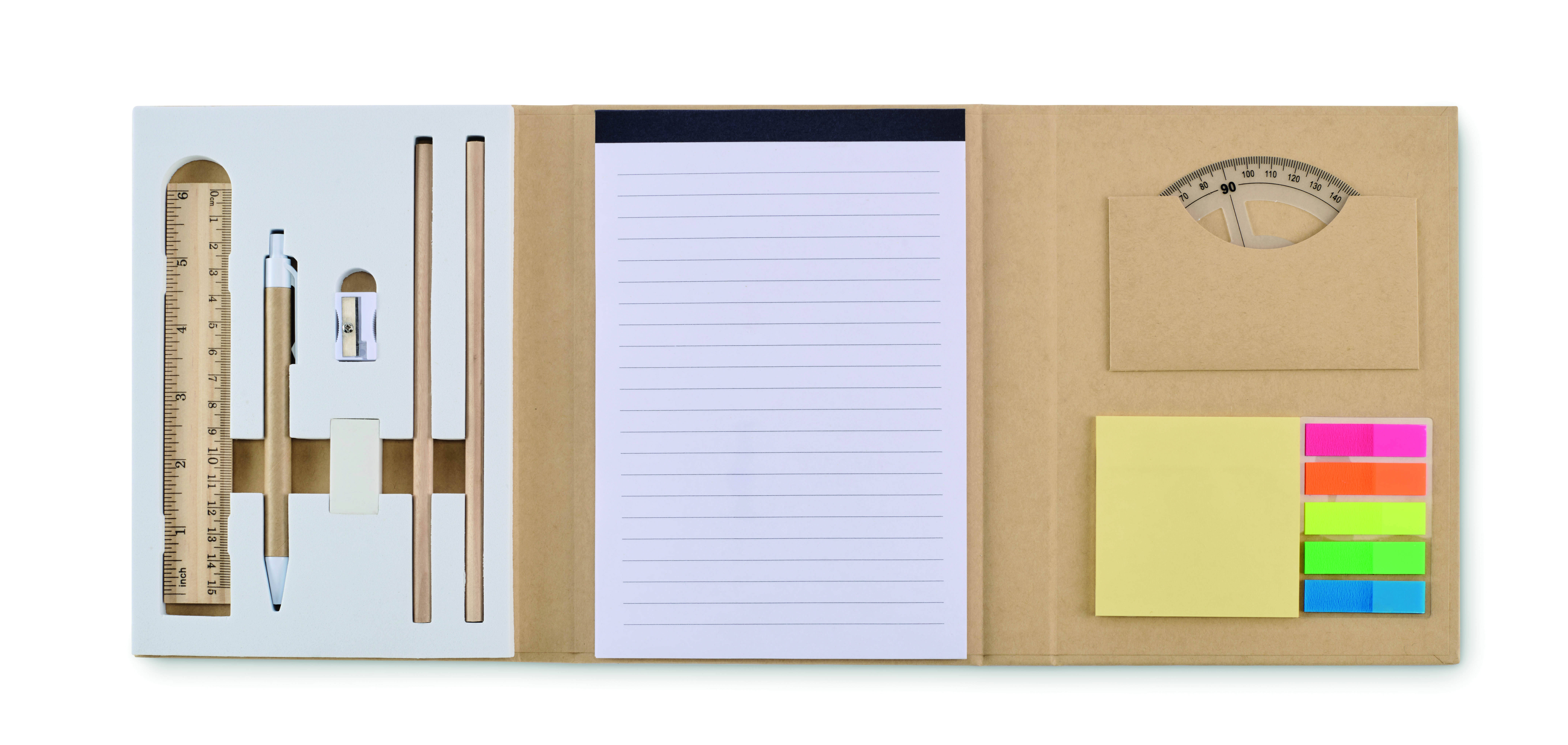 Set de papeterie écologique avec bloc-note