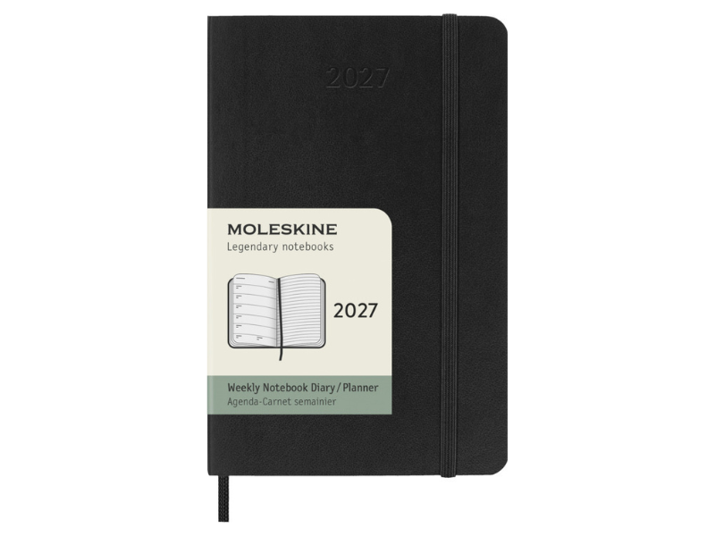 Agenda de poche semainier 12 mois Moleskine à couverture souple 2027