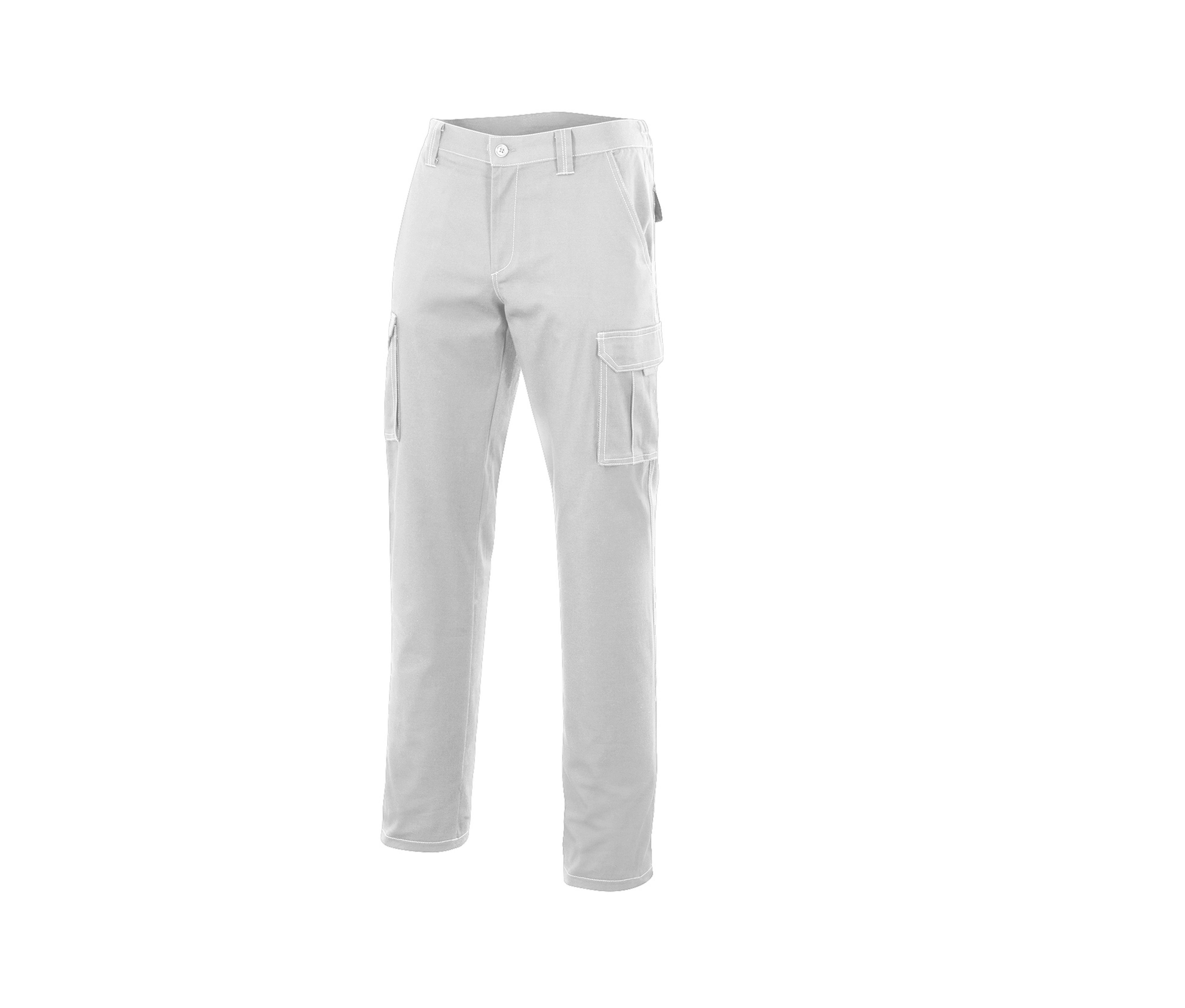 Pantalon multipoches en polyester/coton - Unisexe