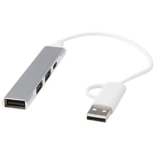 Hub USB-A et Type-C Alkaid à 4 ports en aluminium recyclé