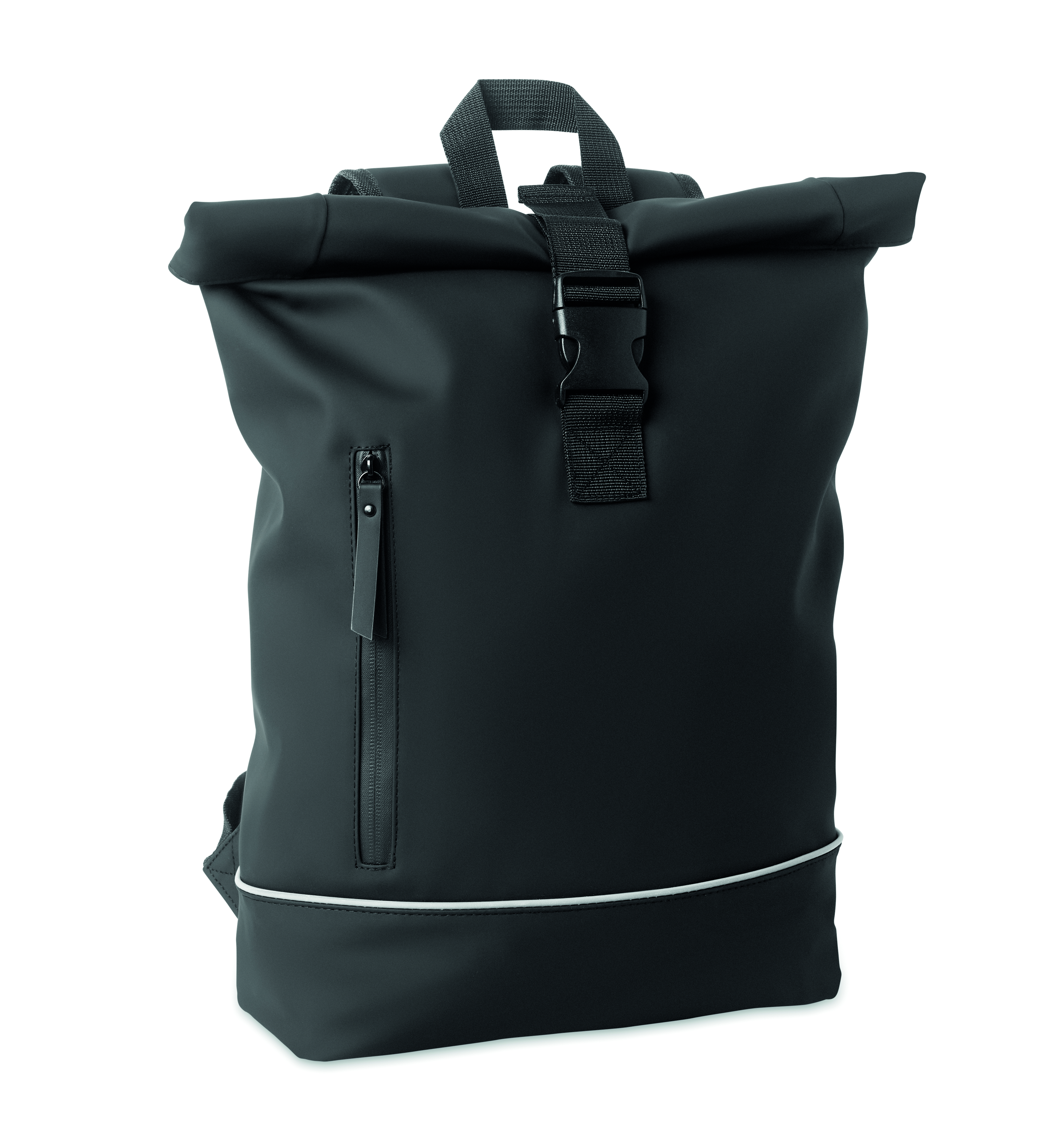 Sac à dos enroulable en PU pour ordinateur portable 15 pouces
