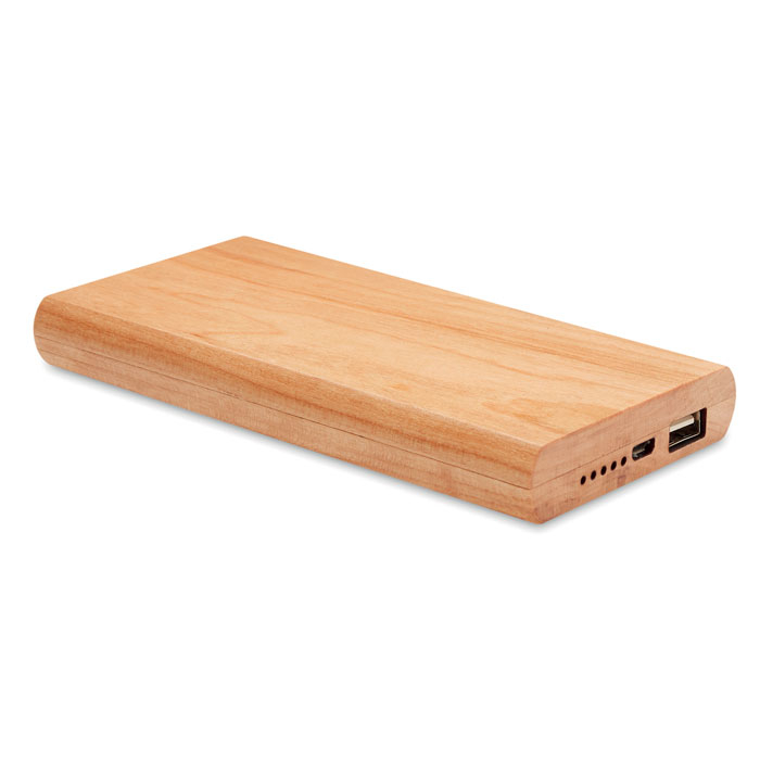 Powerbank 4000 mAh en bambou