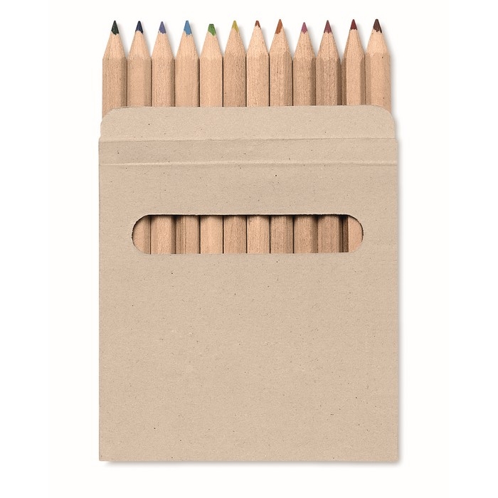Étui fenêtre 12 crayons de couleur
