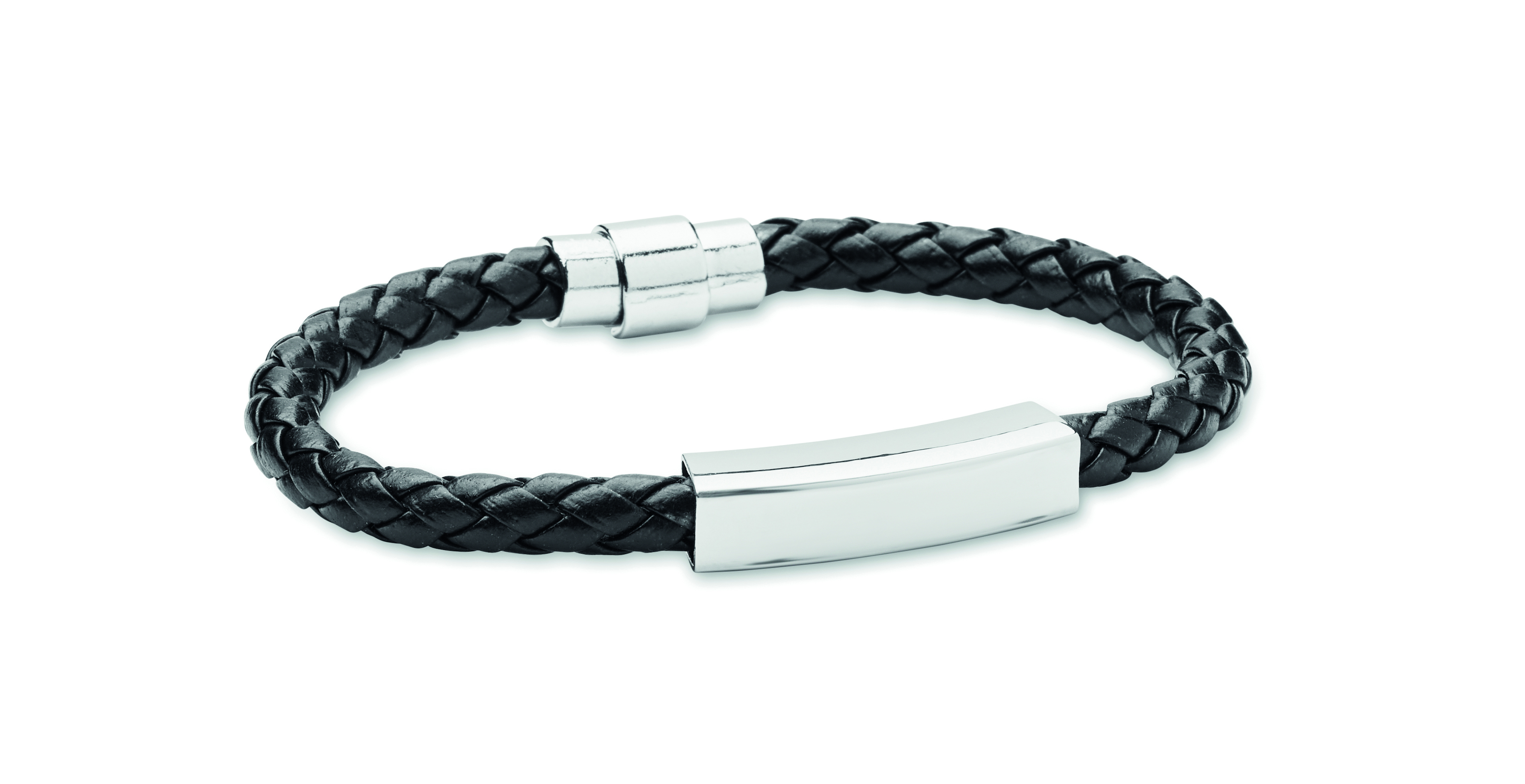 Bracelet tressé en simili cuir