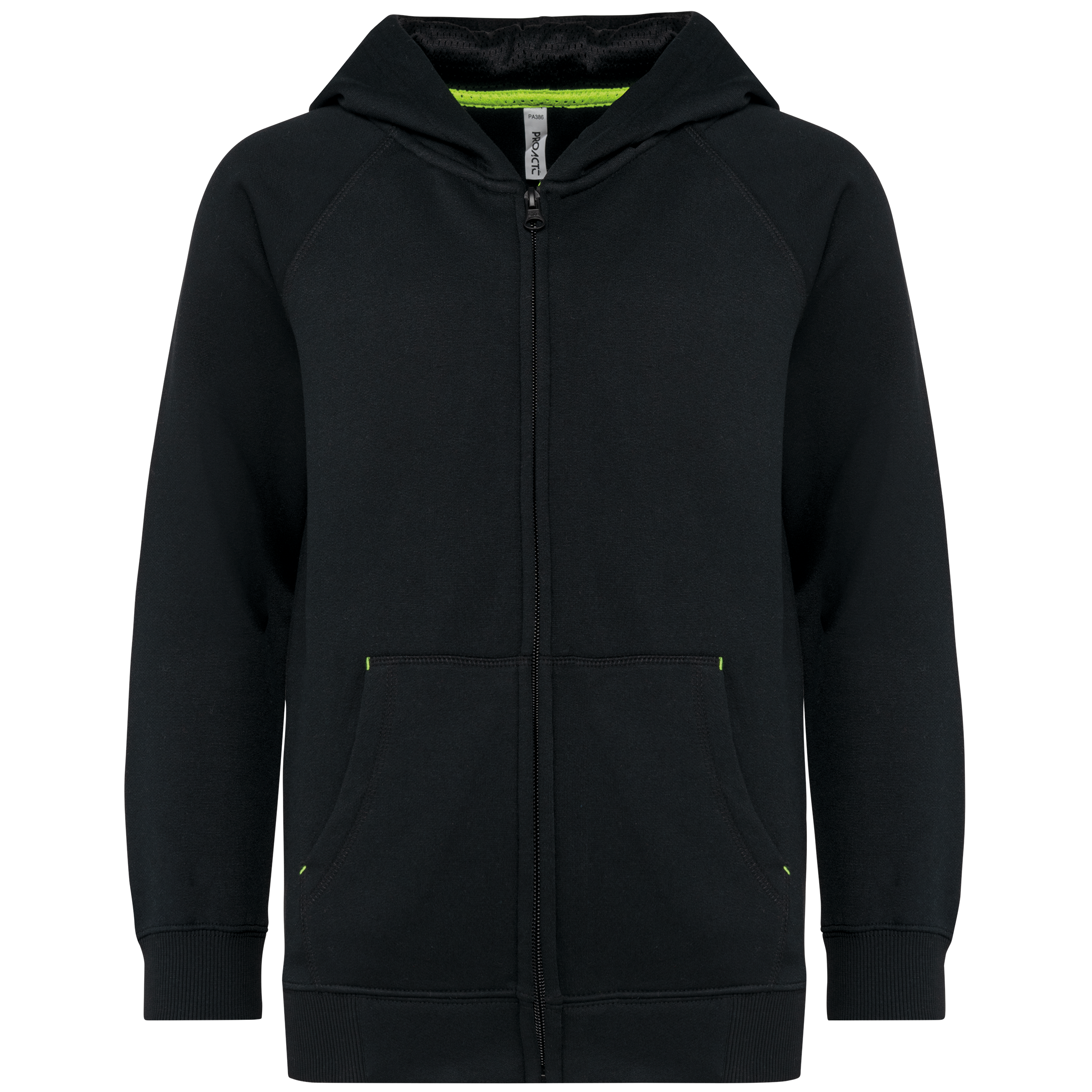 Veste zippée à capuche en polyester/coton - Enfant