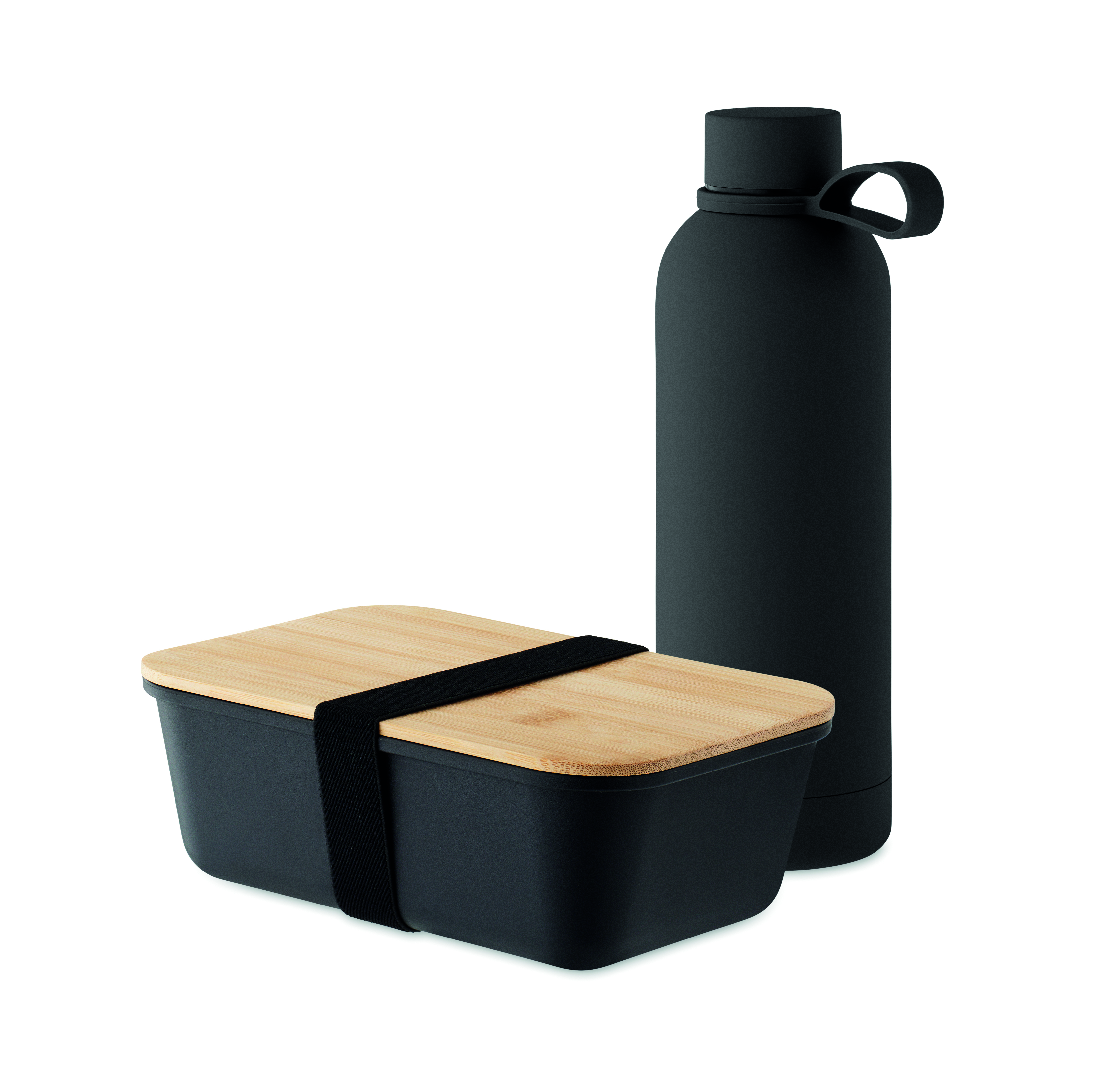 Set 2 pièces déjeuner bouteille isotherme et lunch box