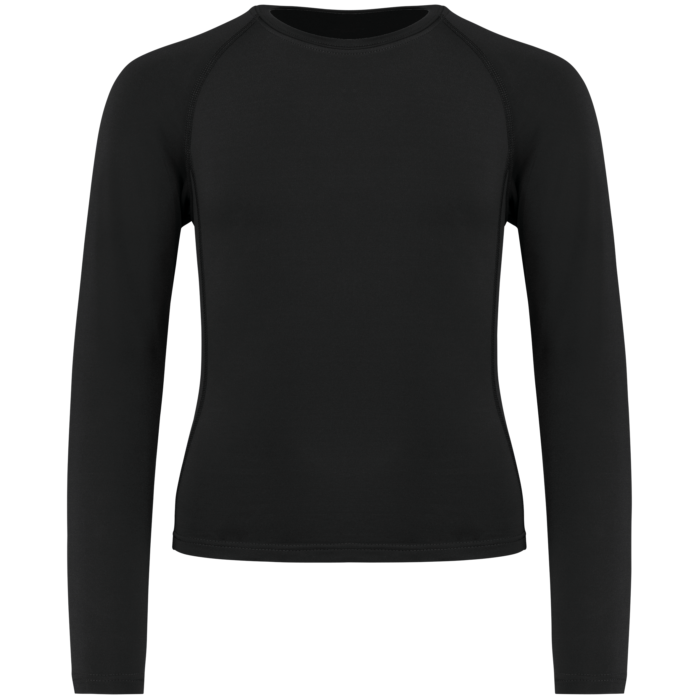 T-shirt double peau sport manches longues en polyester/élasthanne - Enfant