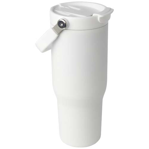 Gobelet avec isolation sous vide Bronx en cuivre et acier inoxydable recyclé certifié RCS de 900 ml avec couvercle à double fonction personnalisable