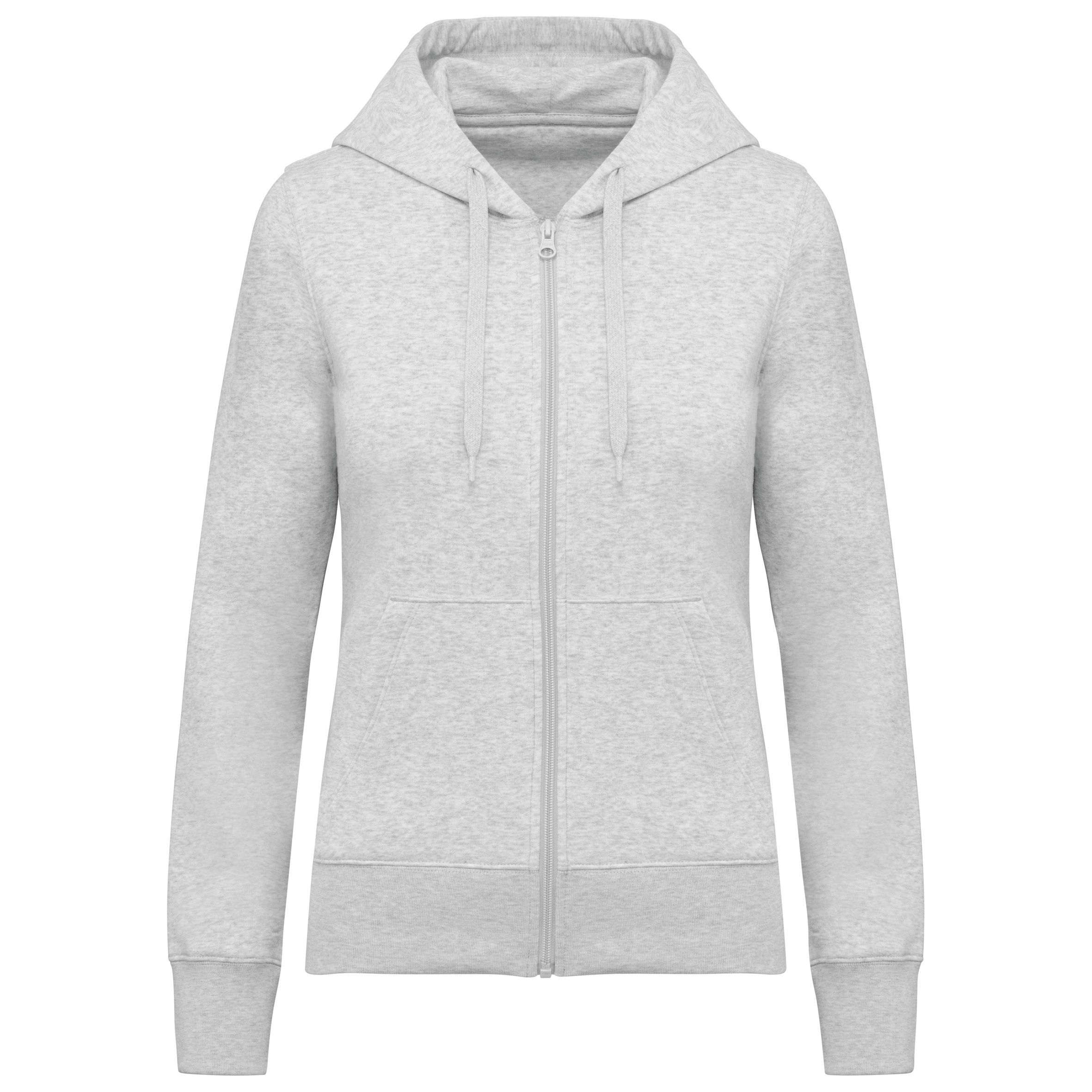 Sweat-shirt zippé K4031 en coton bio - Femme