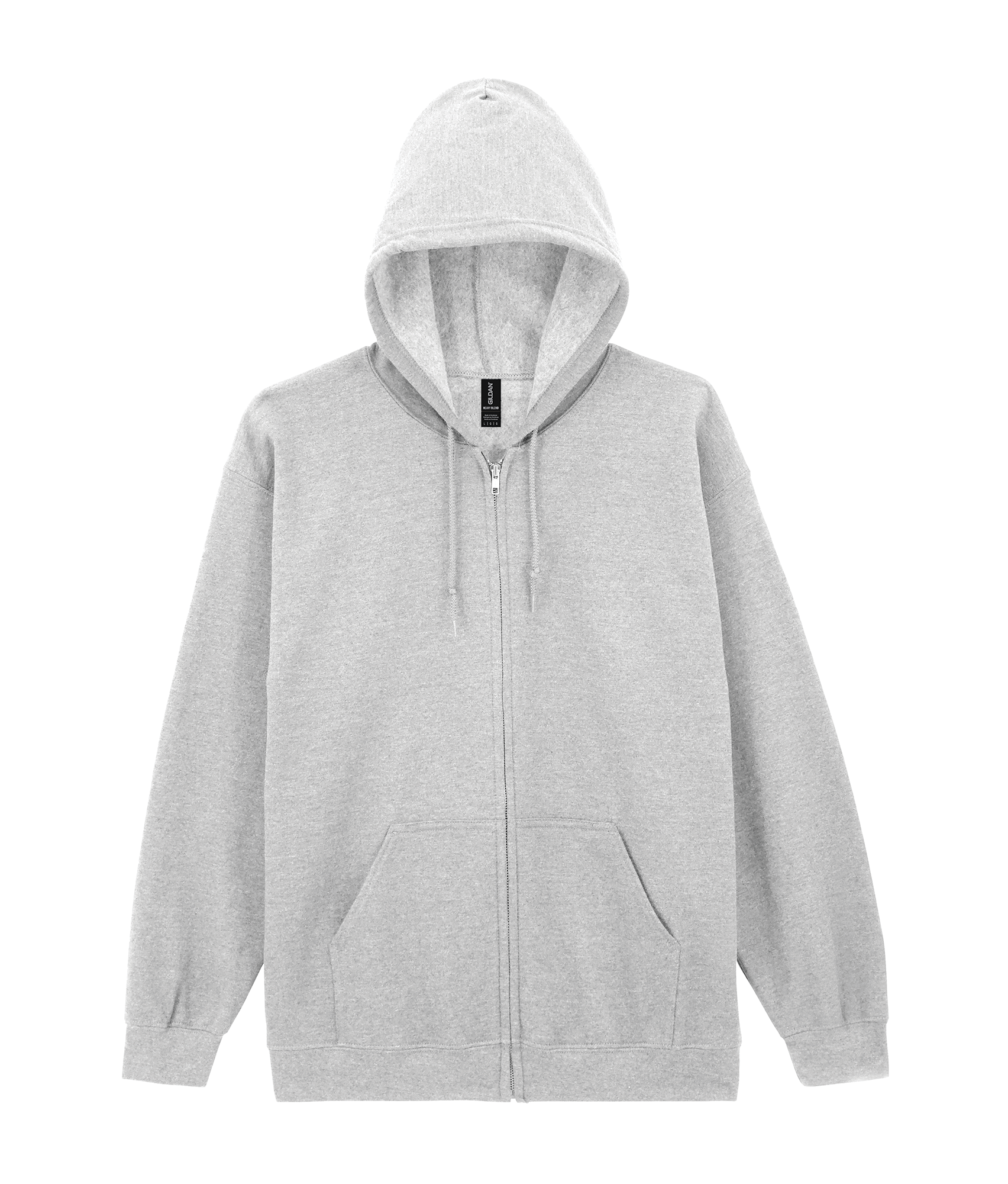 Sweat-shirt zippé GI18600 en polycoton - Homme
