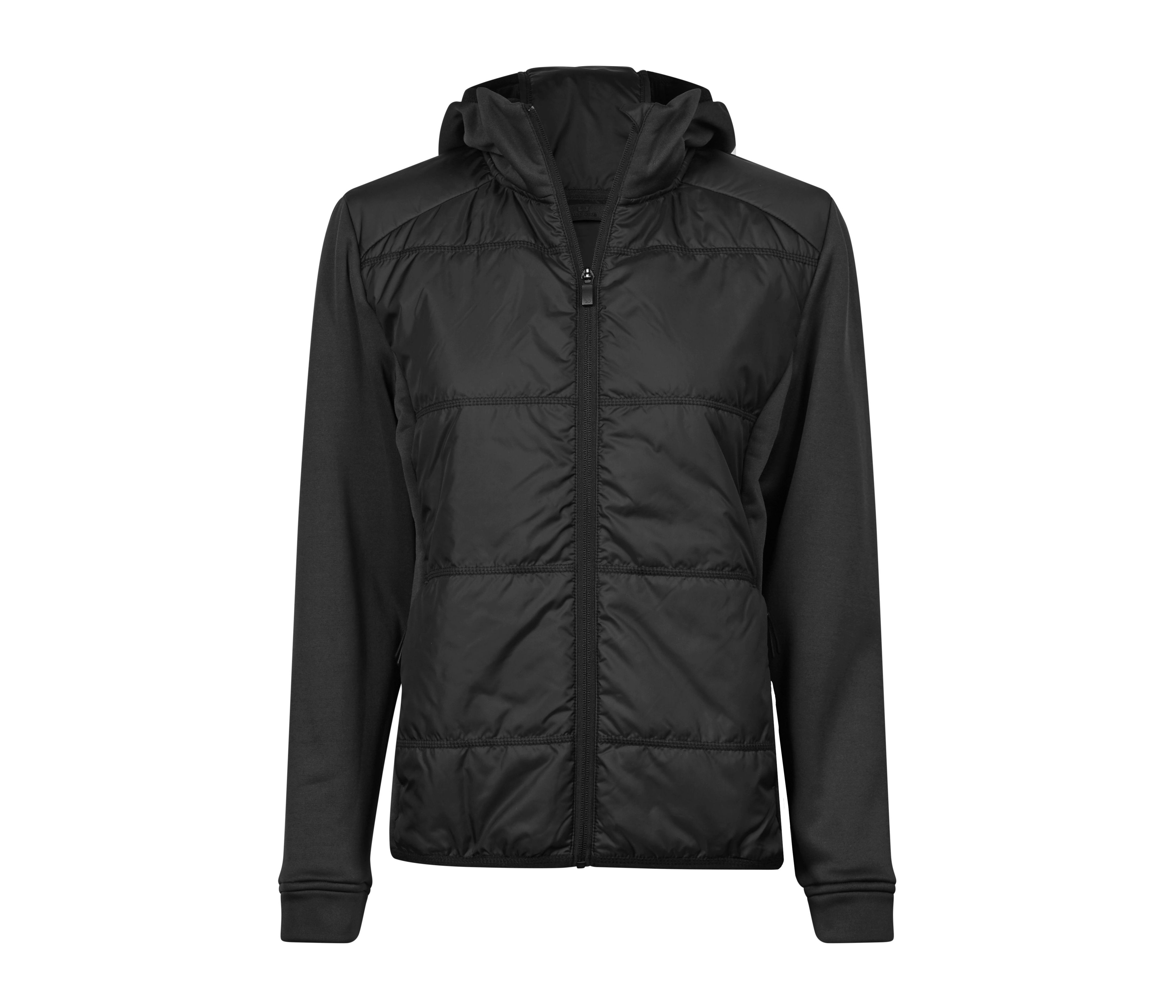 Doudoune Hybrid-stretch hooded en polyester recyclé - Femme