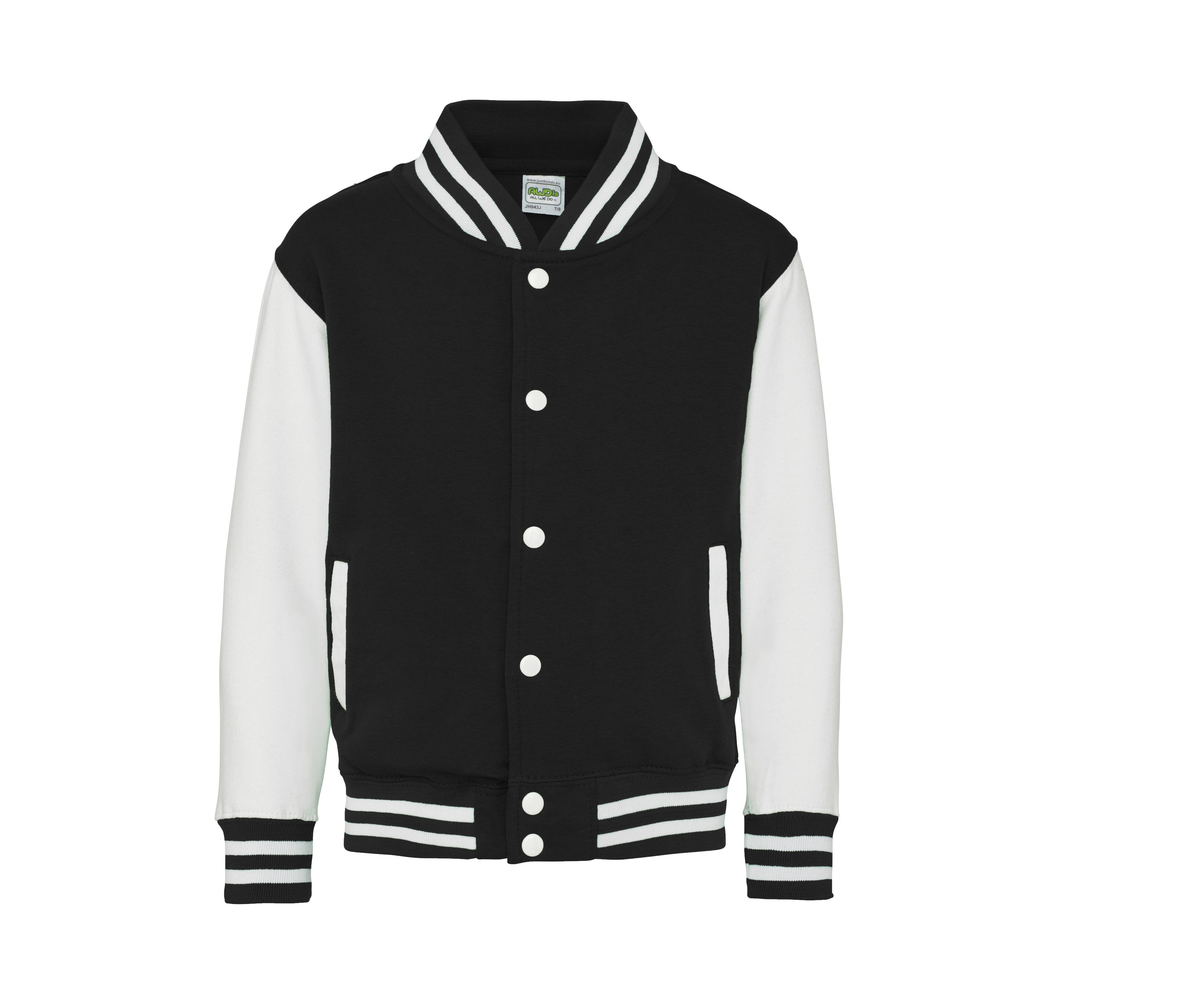 Sweat-shirt zippé Varsity JH043J en polycoton - Enfant